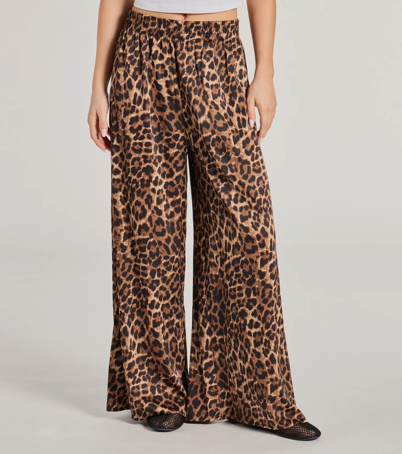 Premium Leopard Print Palazzo Pants - Ultimate Style Statement