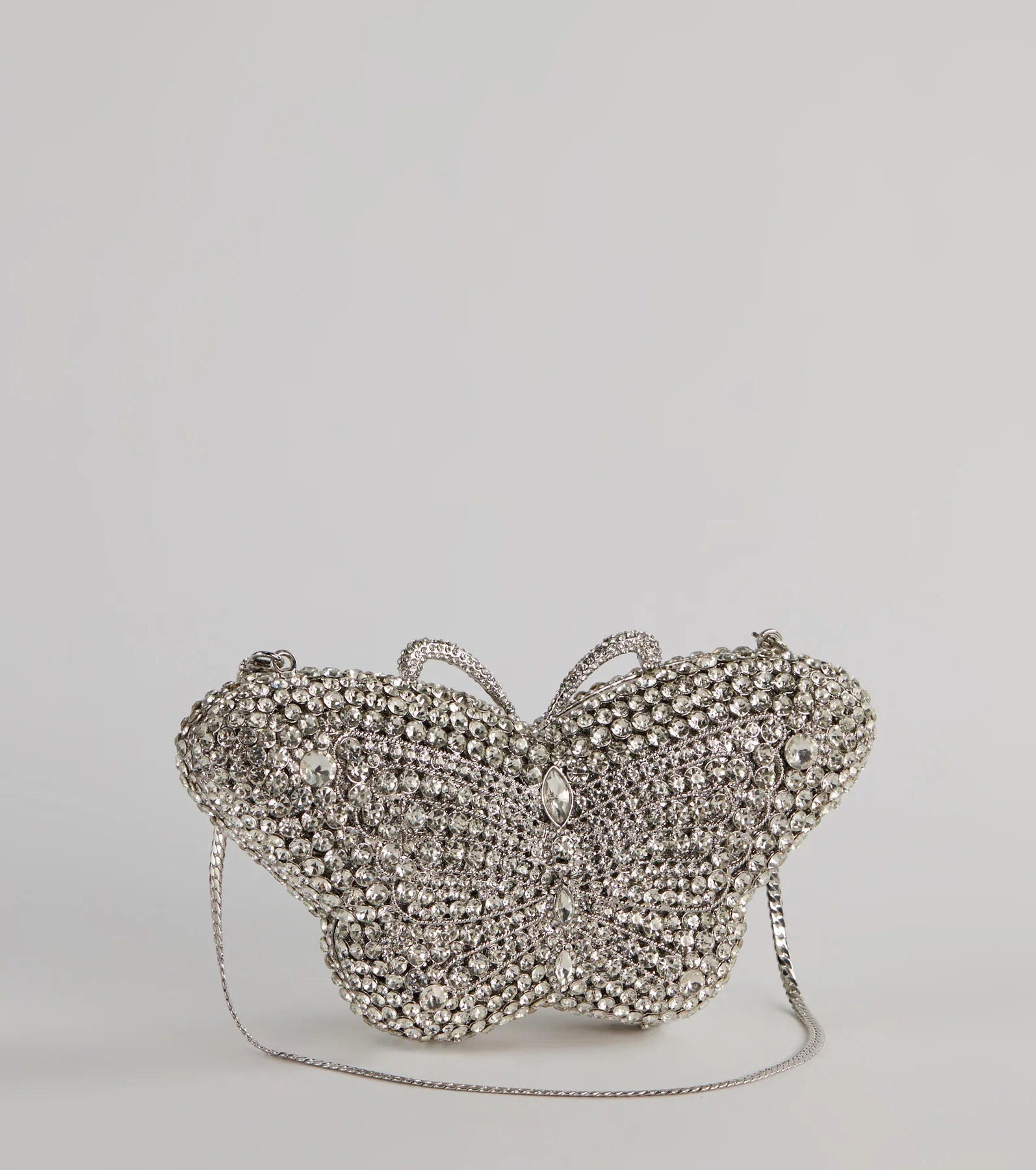 Ultimate Rhinestone Butterfly Evening Clutch