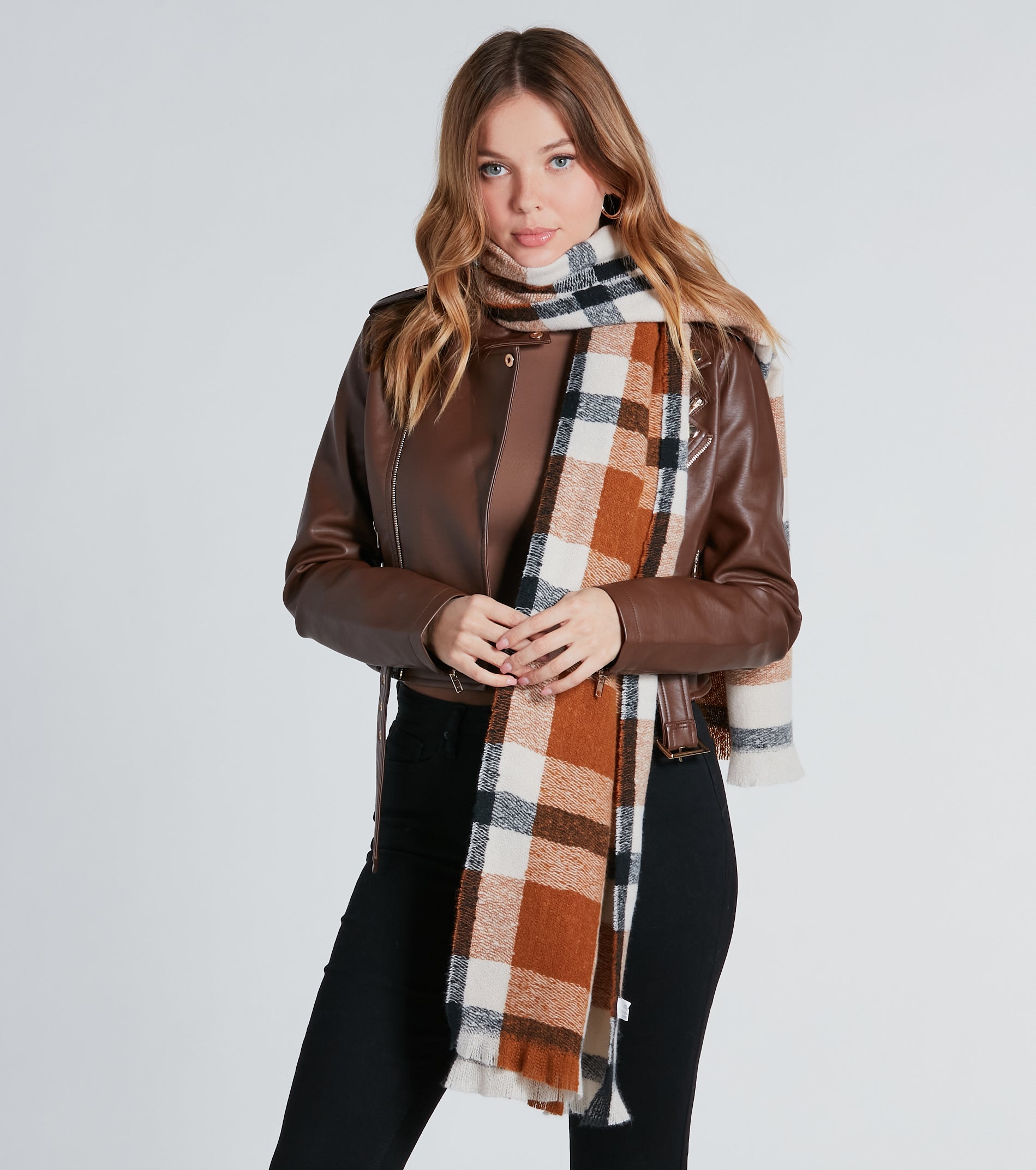 Premium Plaid Frayed Scarf - Ultimate Softness & Style