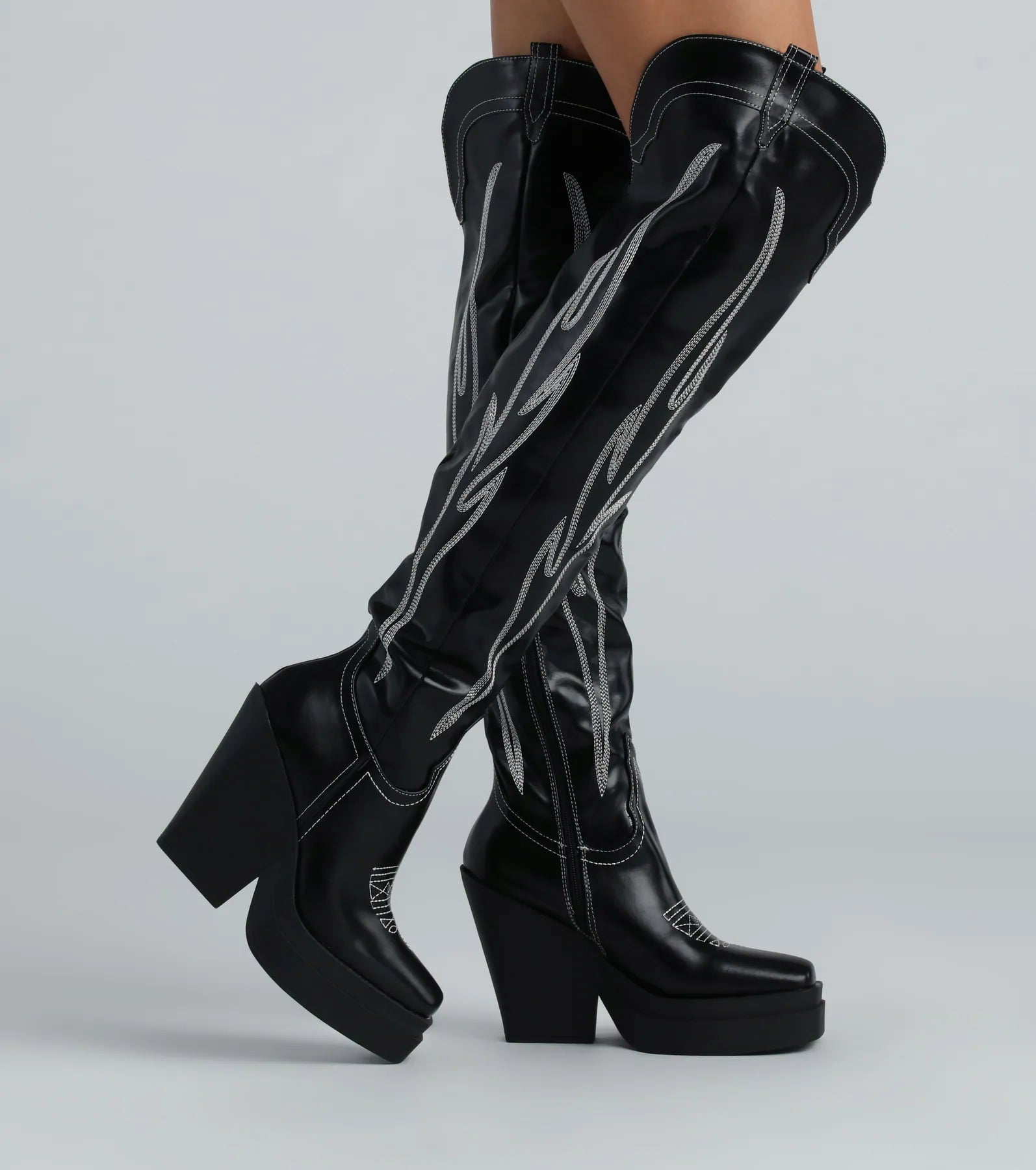 Premium Western Heat Cowboy Thigh-High Boots - Ultimate Style Statement