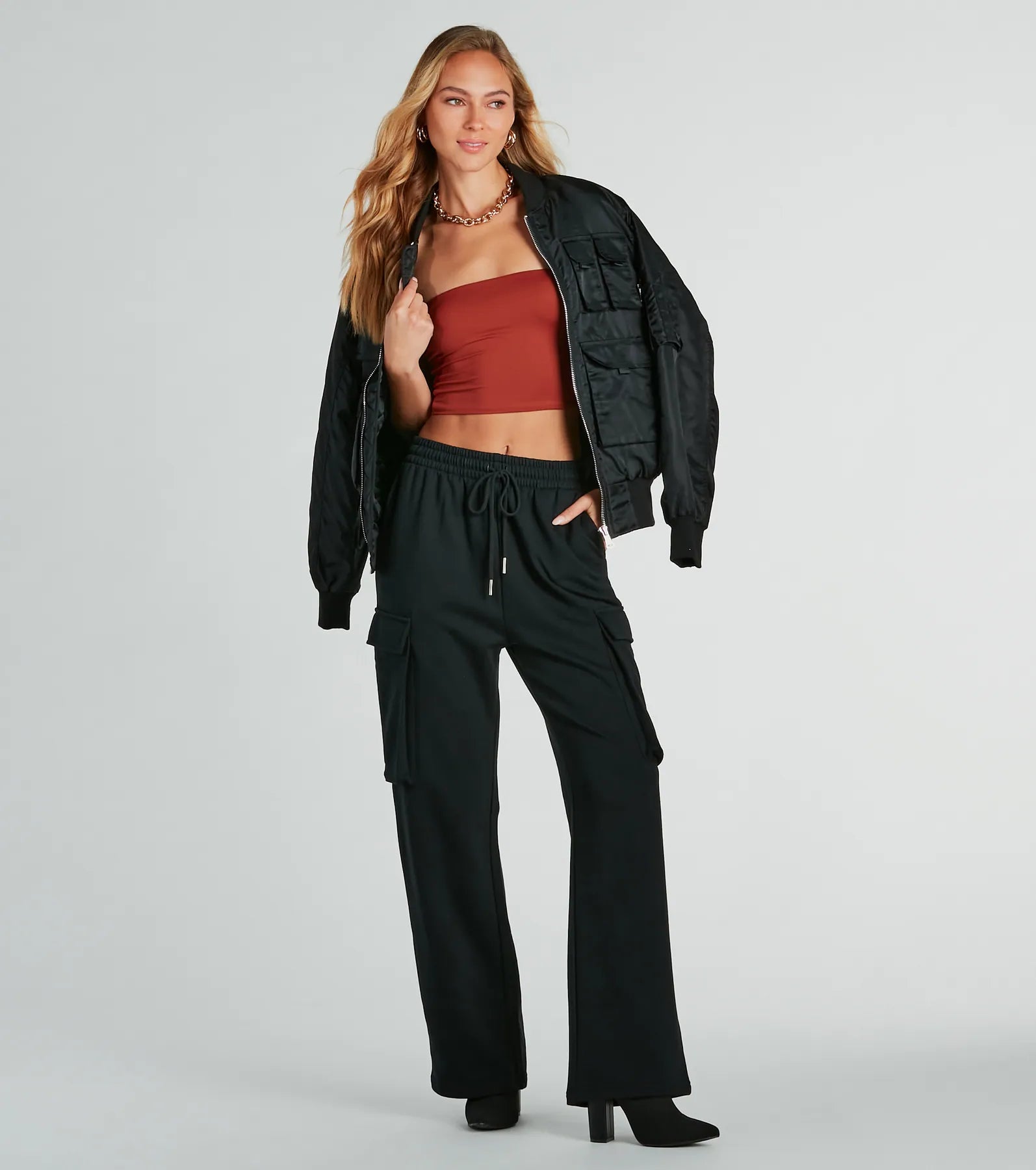 Ultimate Elevated Wide-Leg Cargo Sweatpants - Premium Comfort & Style