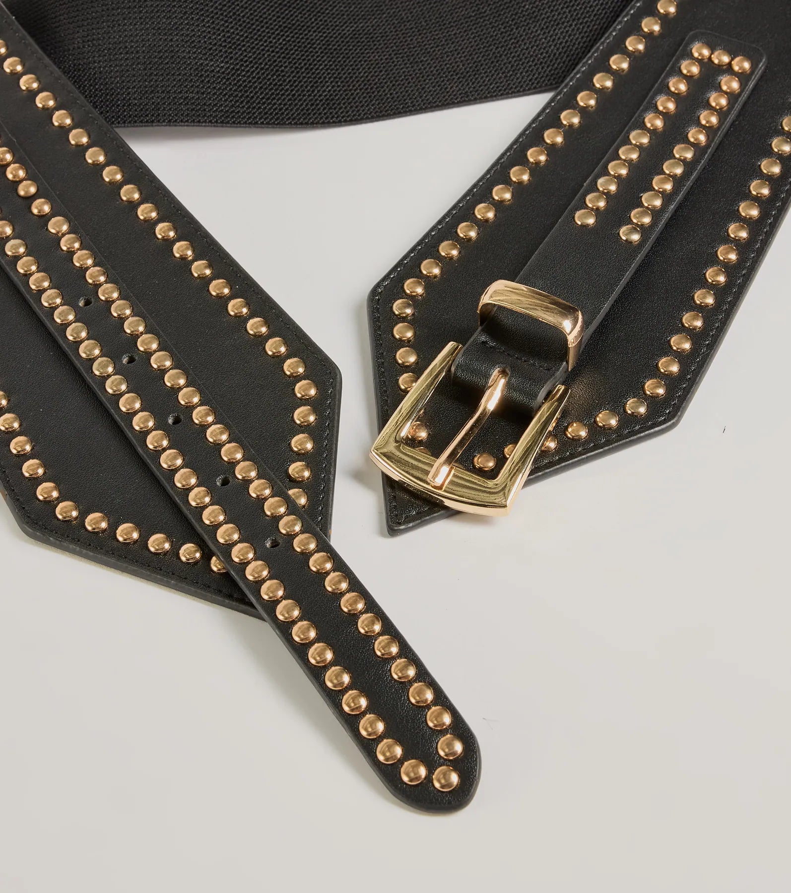 Rebel Edge Premium Faux Leather Studded Belt