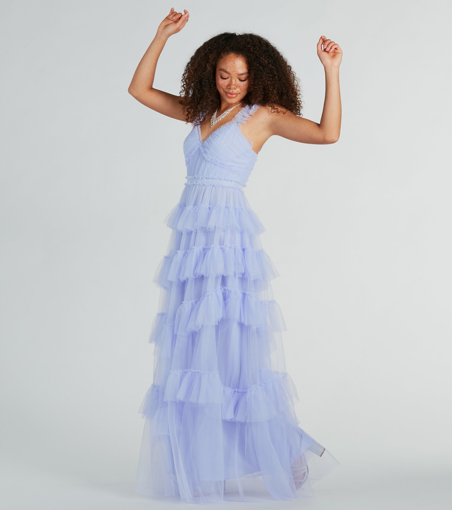 Elissa Premium Sleeveless A-Line Tulle Gown - Ultimate Elegance