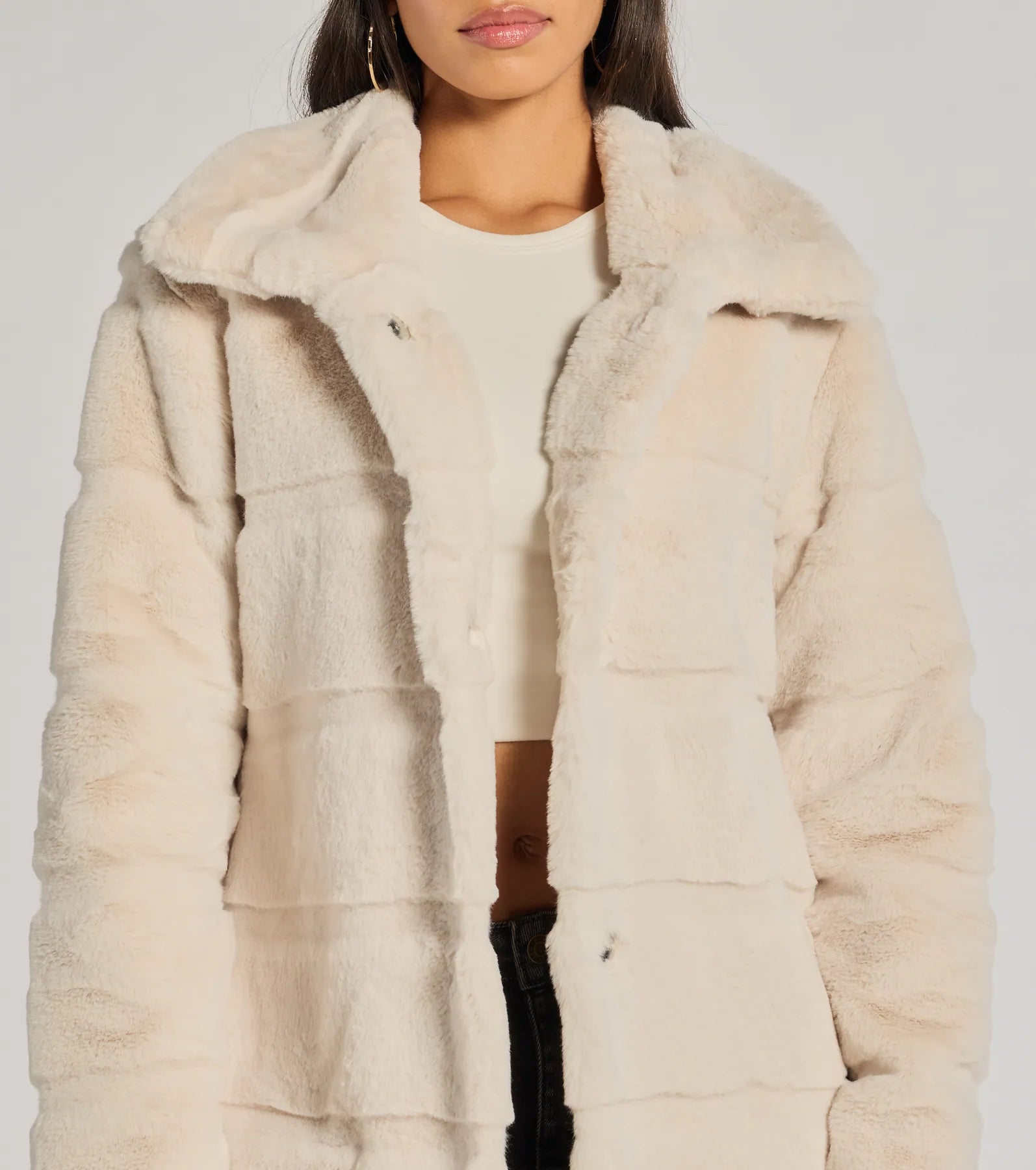 Ultimate Glam Faux Fur Trench Coat - Timeless Luxury