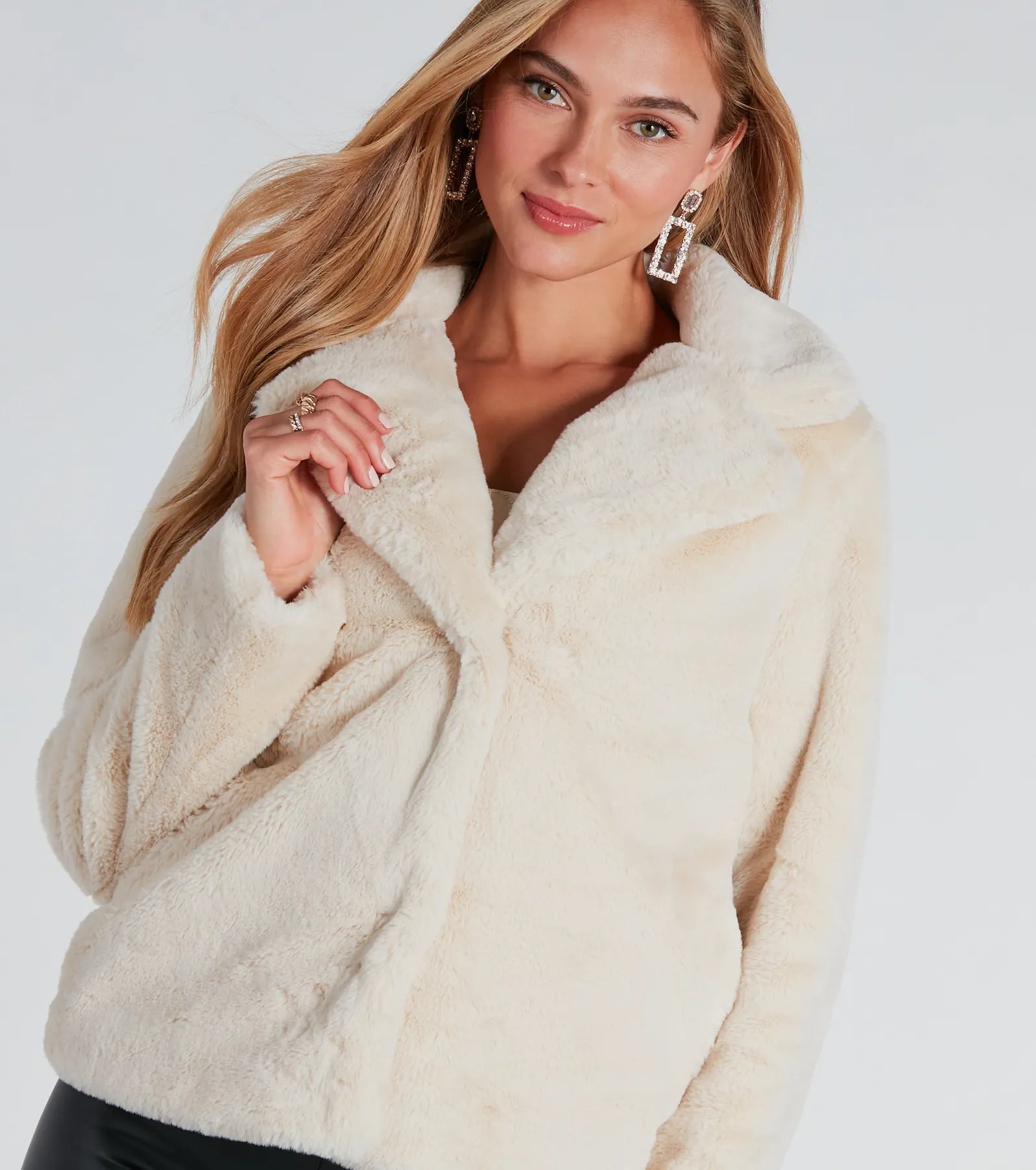 Ultimate Luxe Faux Fur Collared Jacket - Premium Winter Style