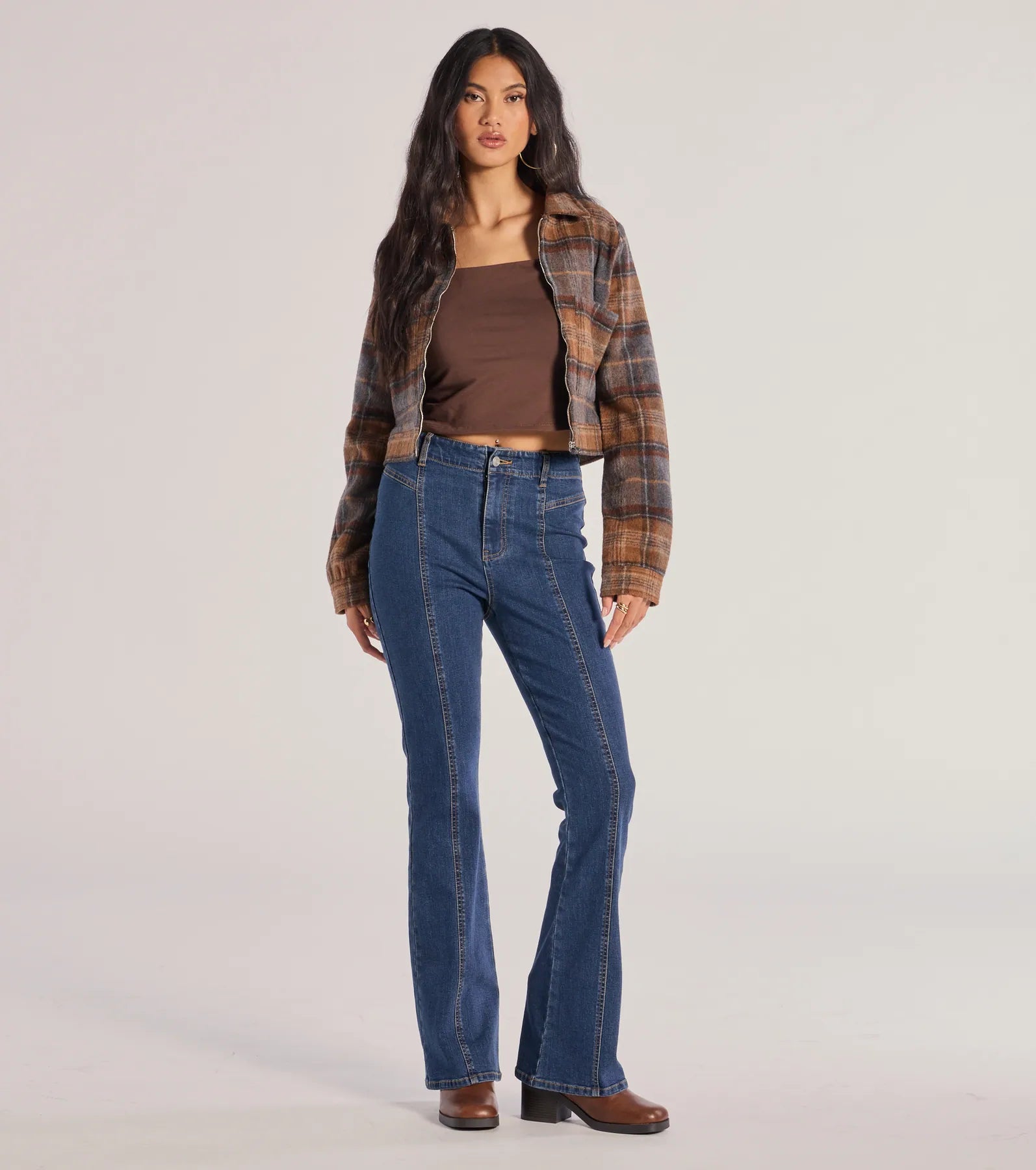 Ultimate Chic High-Rise Bootcut Jeans - Premium Denim Fit