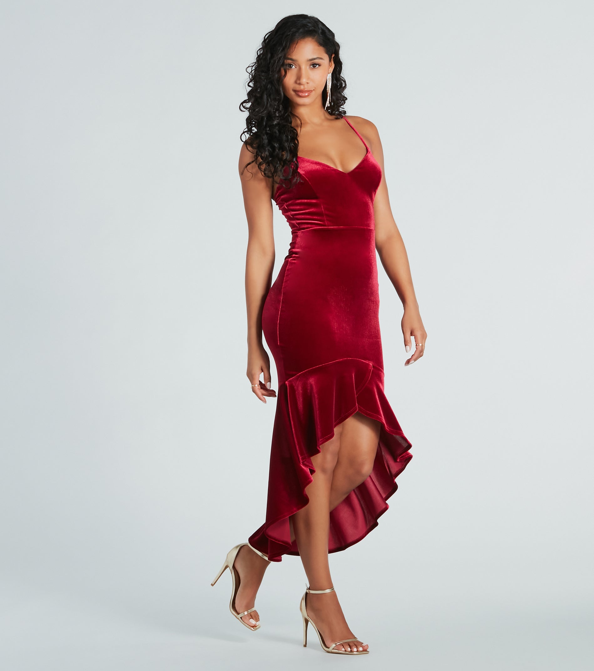 Premium Velvet Mermaid Dress - Ultimate Evening Glamour