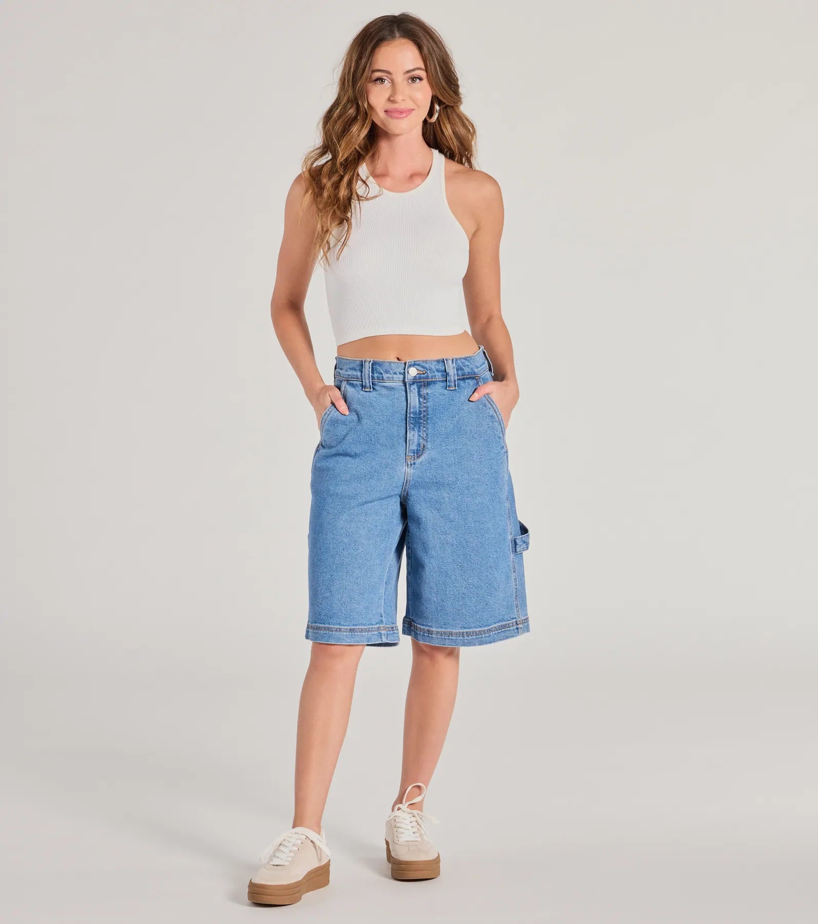 Premium Mid-Rise Denim Jorts - Ultimate Style & Comfort