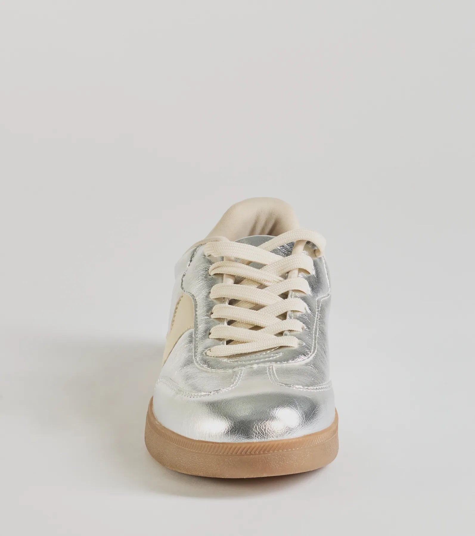 Ultimate Metallic Lace-Up Sneakers - Pair to Perfection