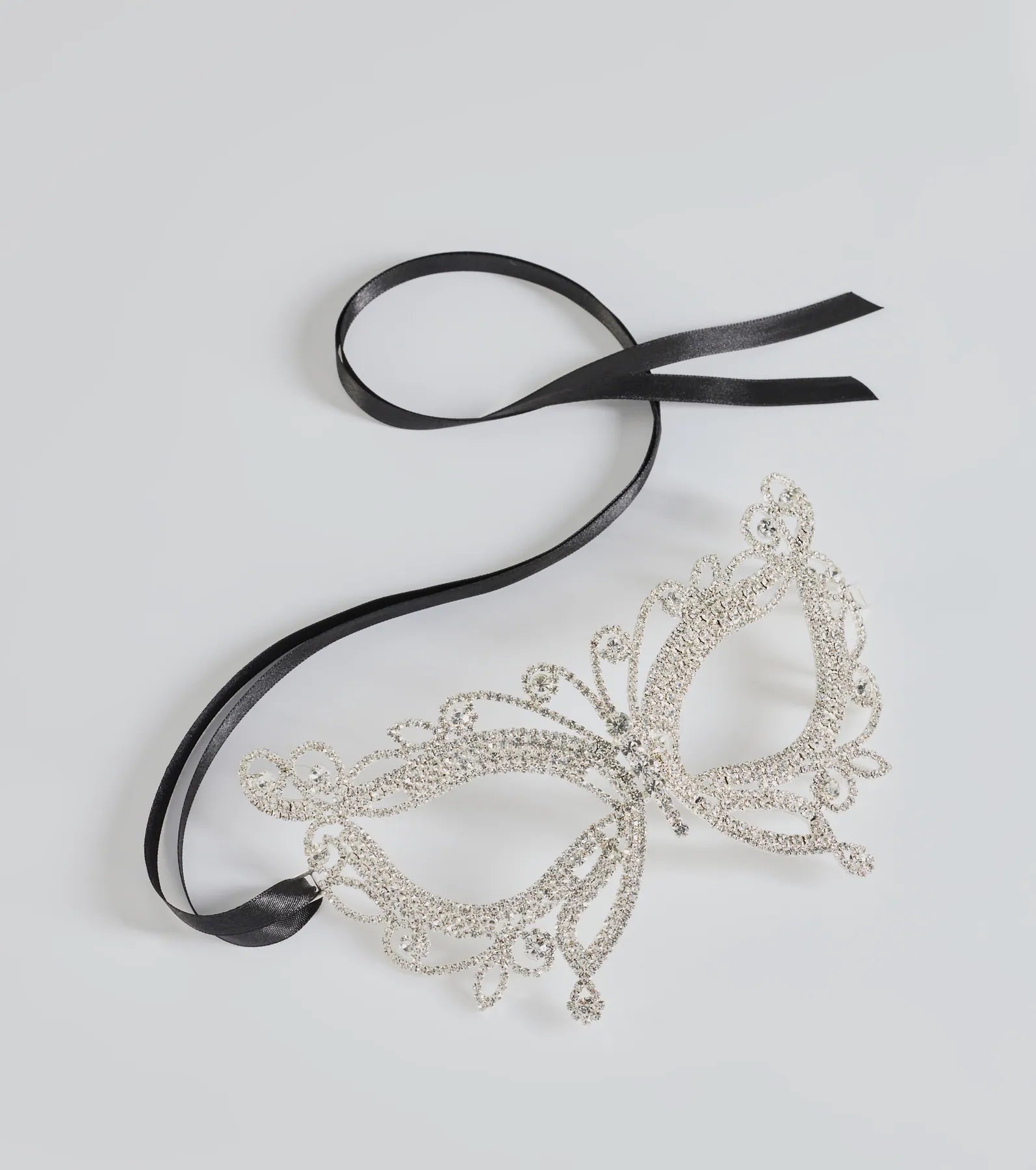 Premium Rhinestone Butterfly Masquerade Mask - Ultimate Party Accessory