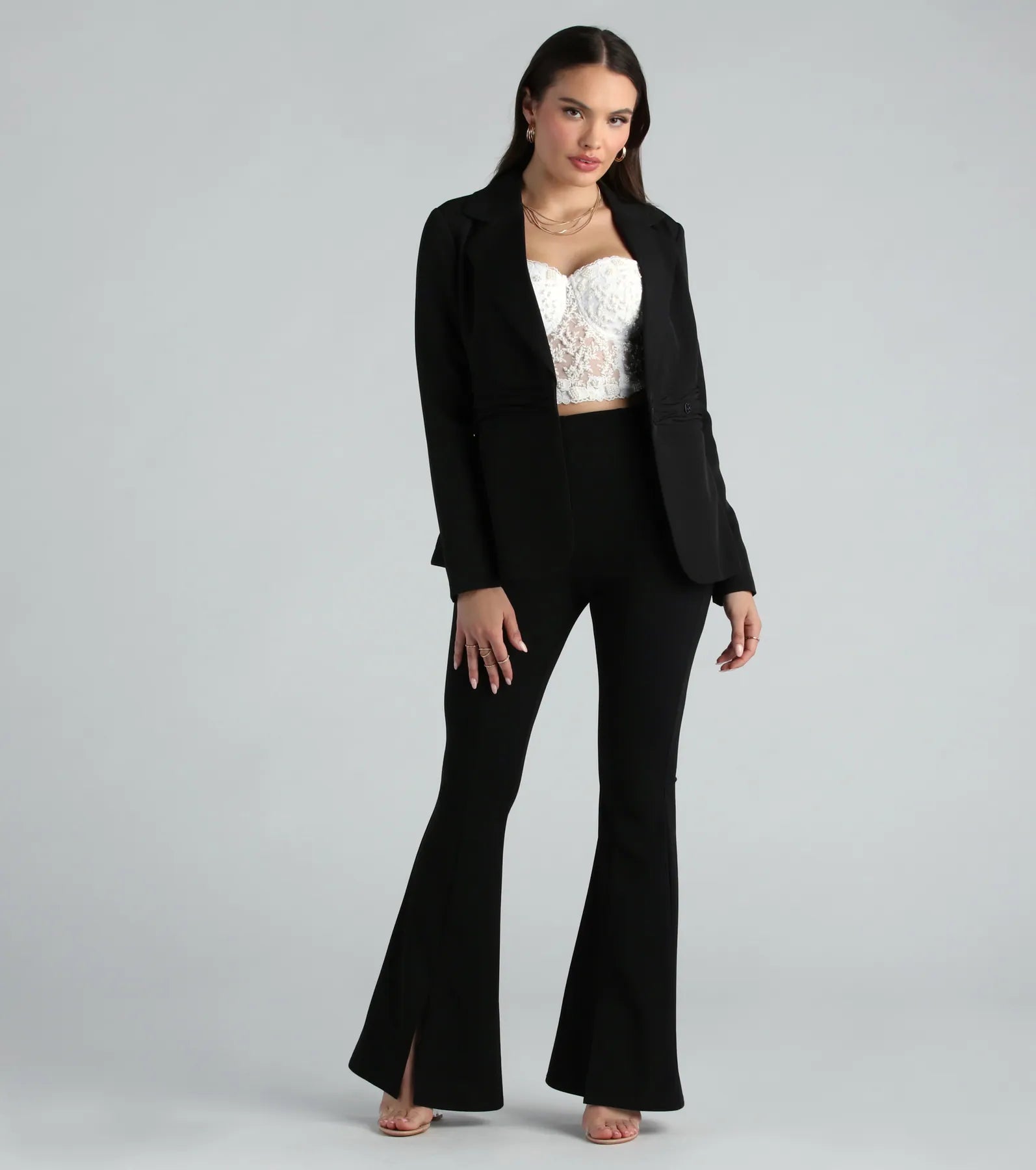 Premium Business Chic Ruched Blazer