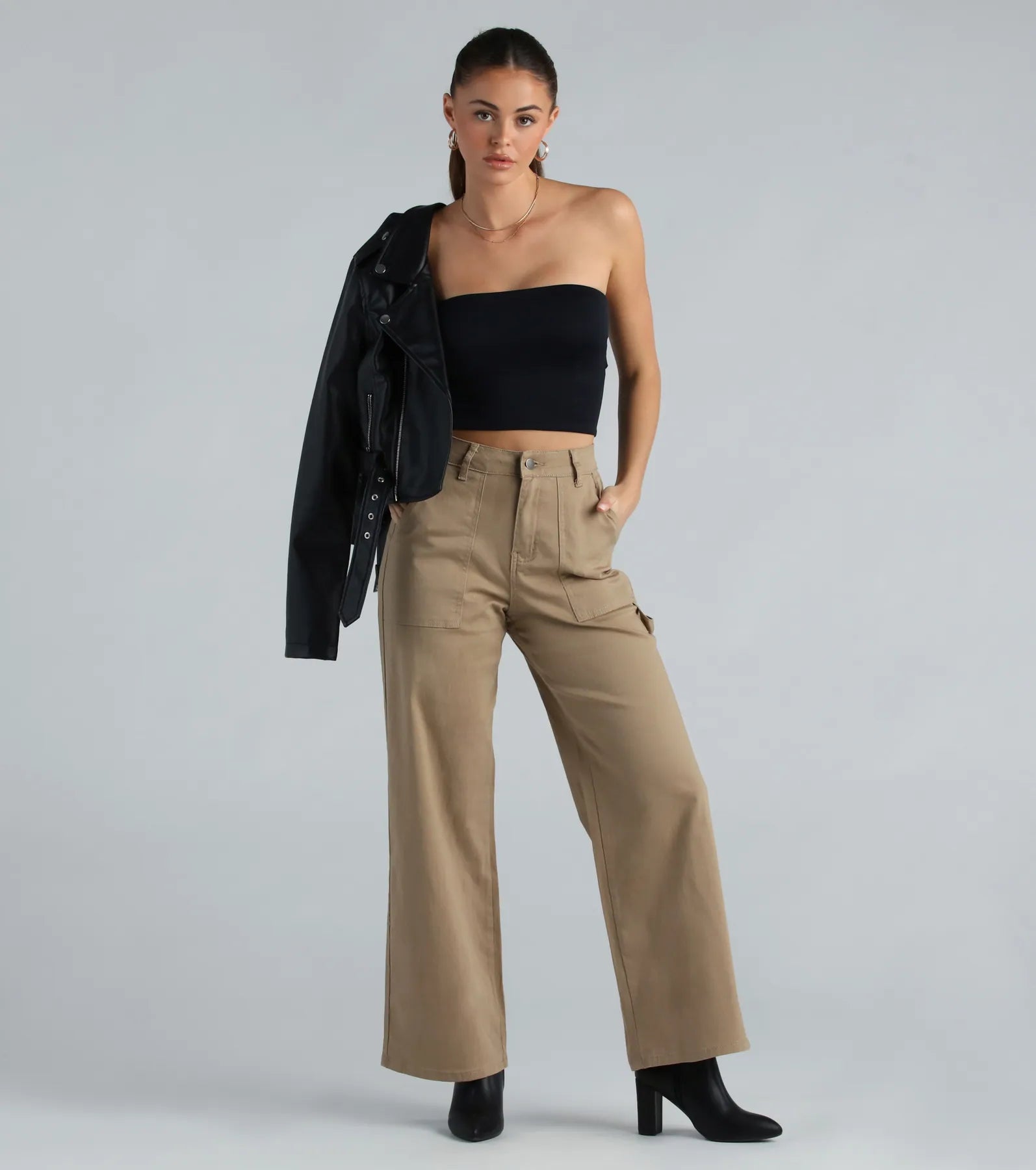 Premium High-Rise Wide-Leg Carpenter Pants - Ultimate Street Style