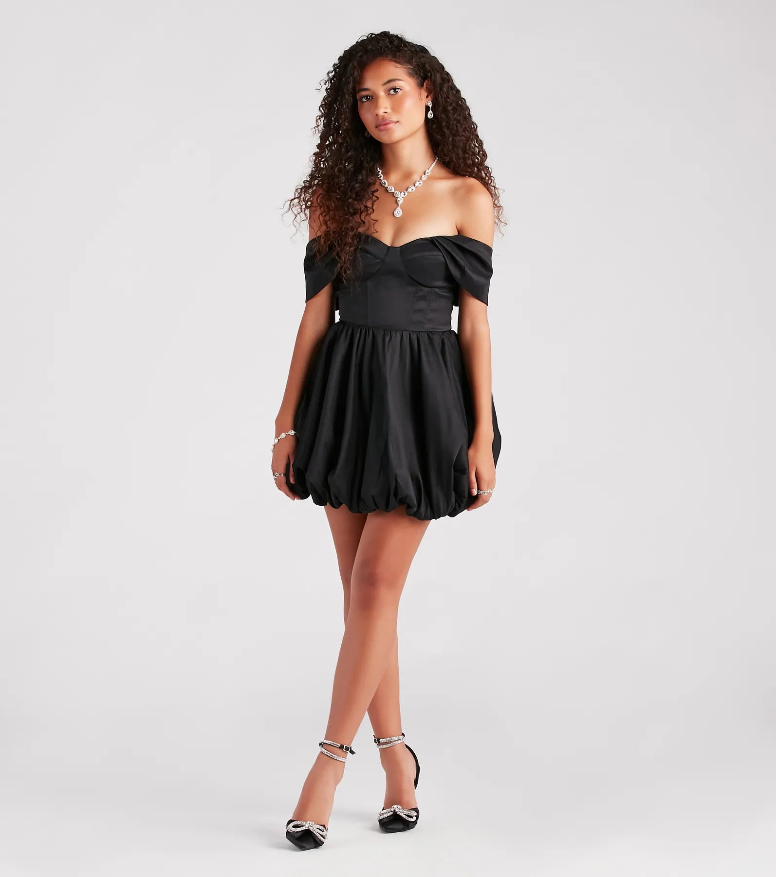 Ultimate Bernadette Taffeta Corset Dress – Bubble Hem Party Essential