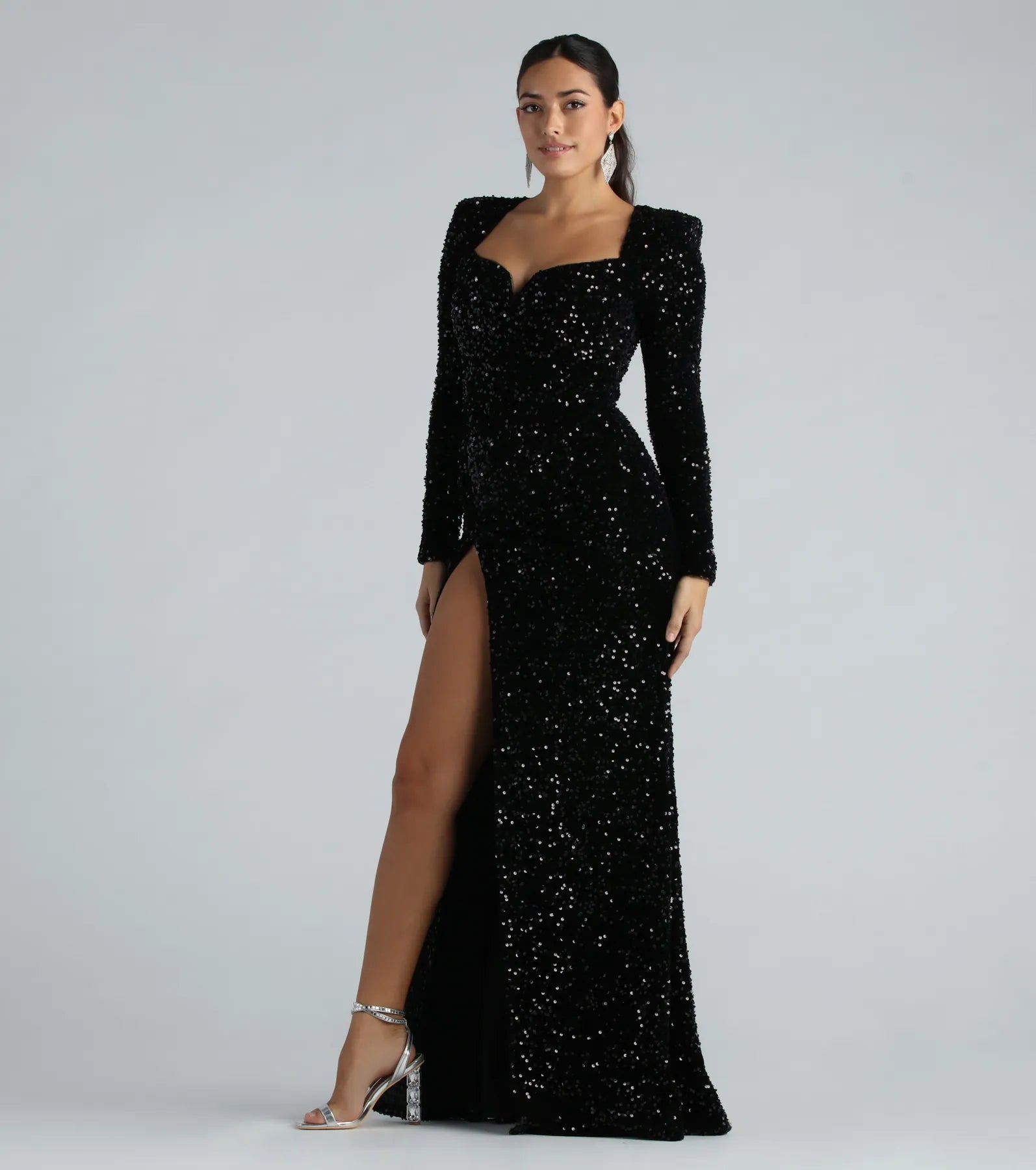 Ultimate Trina Velvet Sequin Glamour Dress