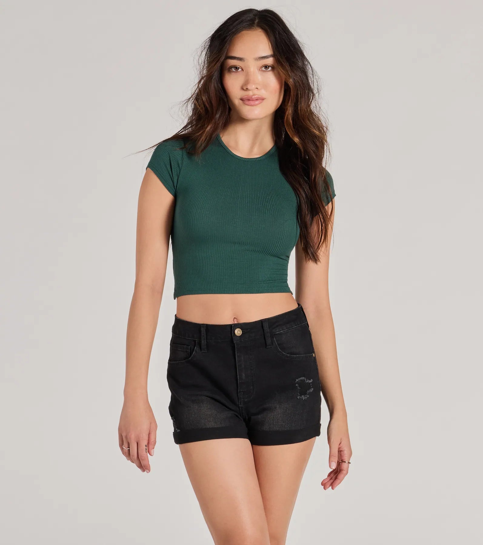 Ultimate Strappy Back Ribbed Crop Top