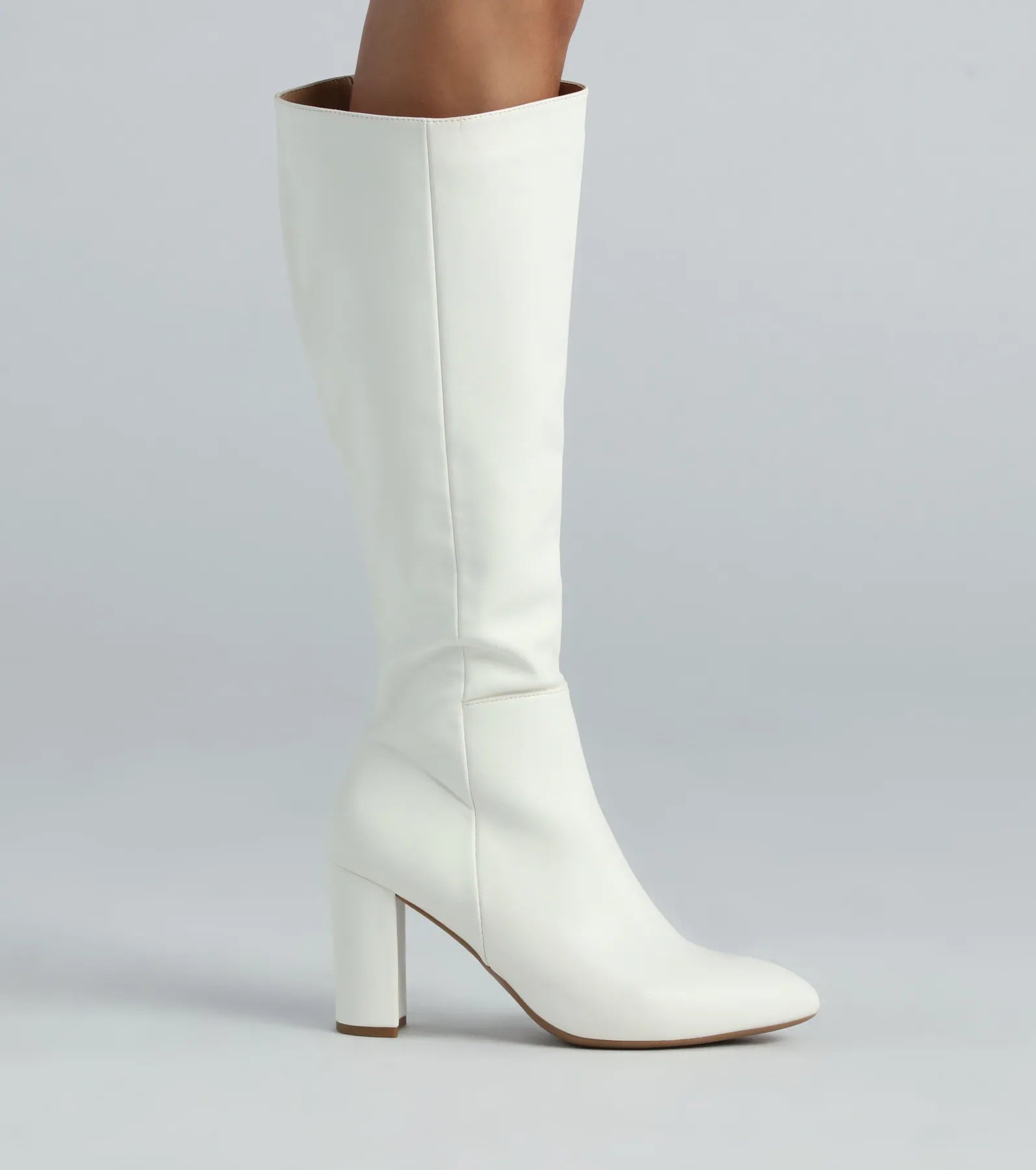 Ultimate Chic Under-The-Knee Boots - Premium Faux Leather