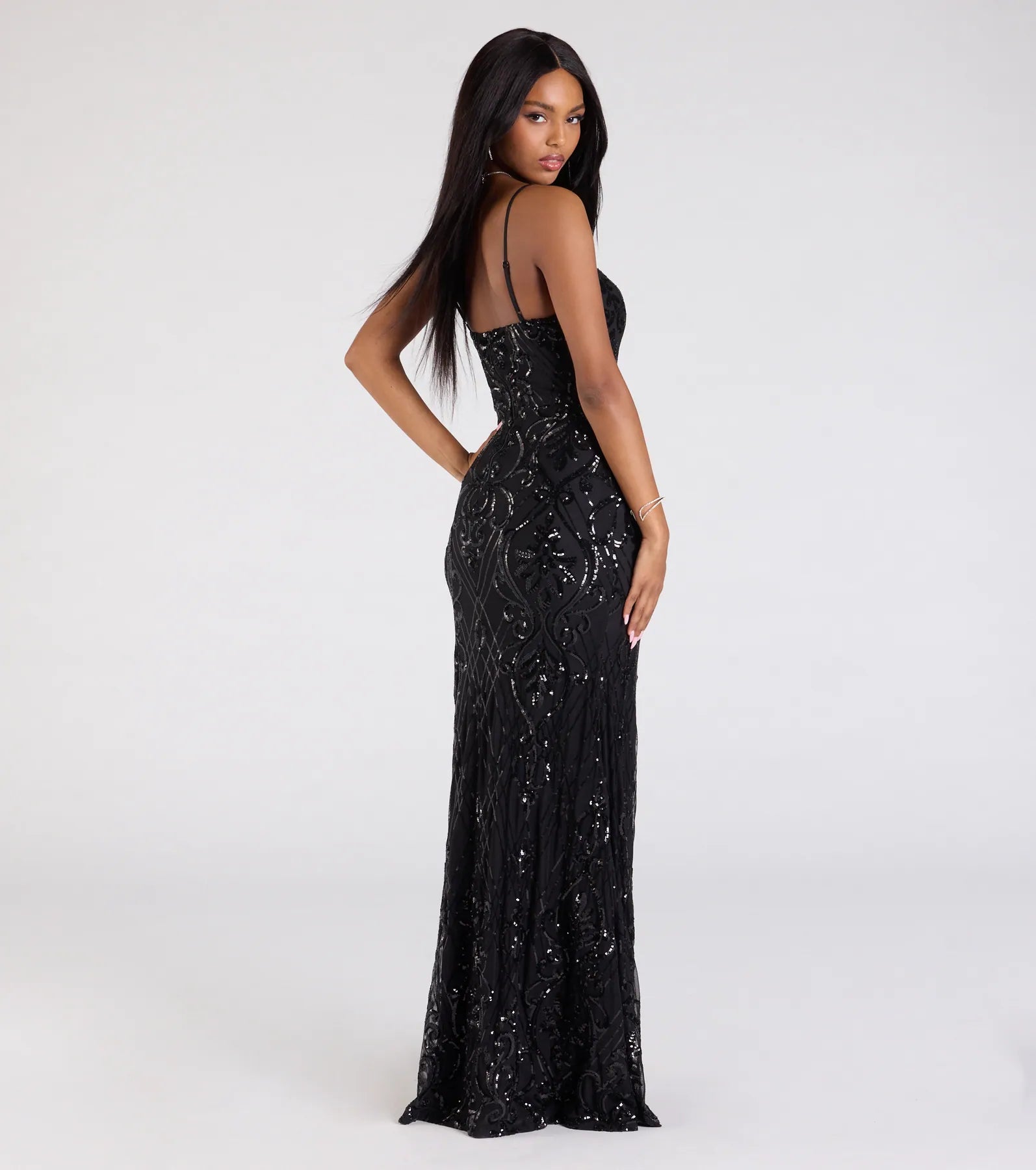 Premium Jillian Sequin Glamour Dress