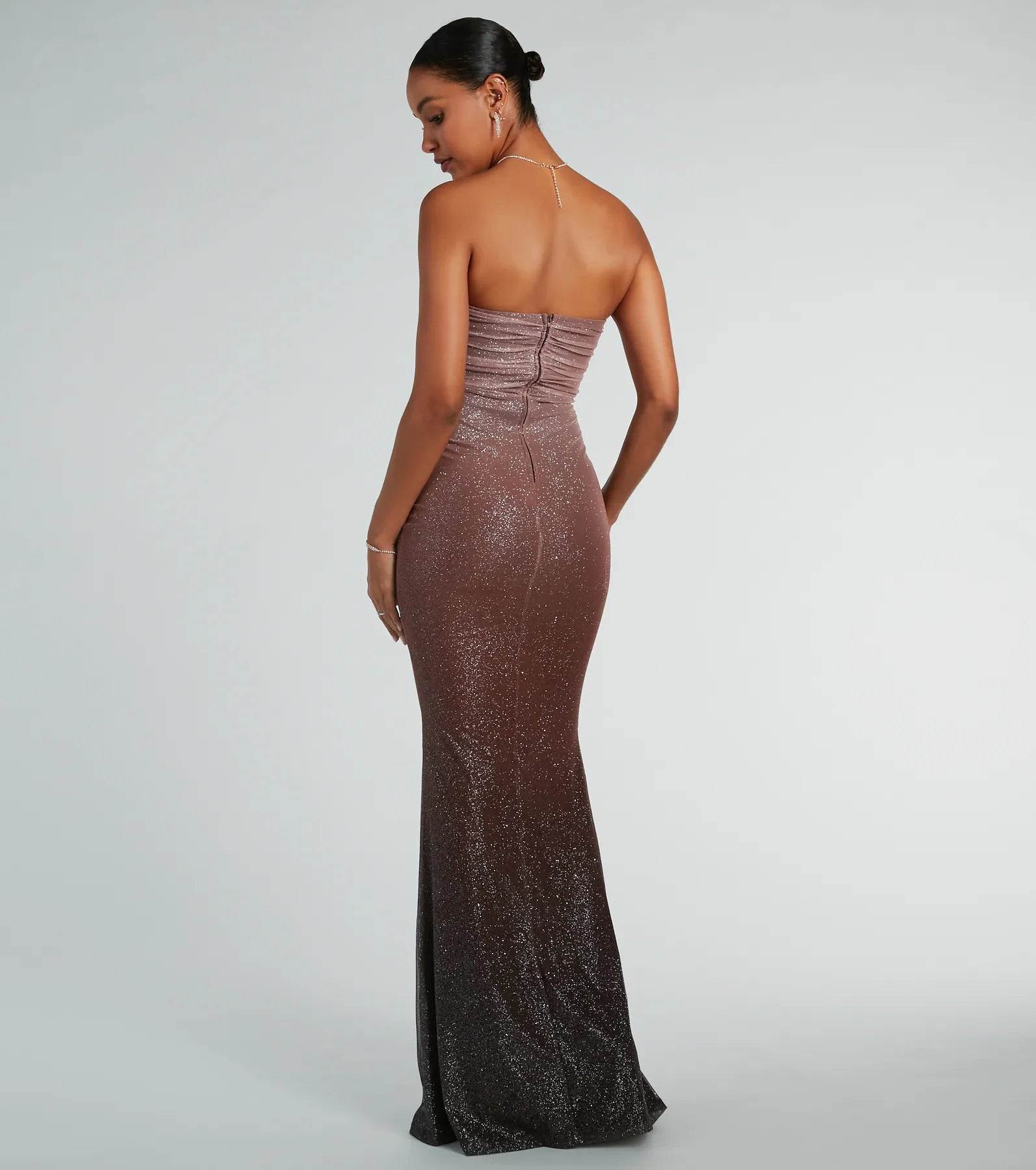 Ultimate Glitter Ombre Mermaid Gown - Farrah Collection