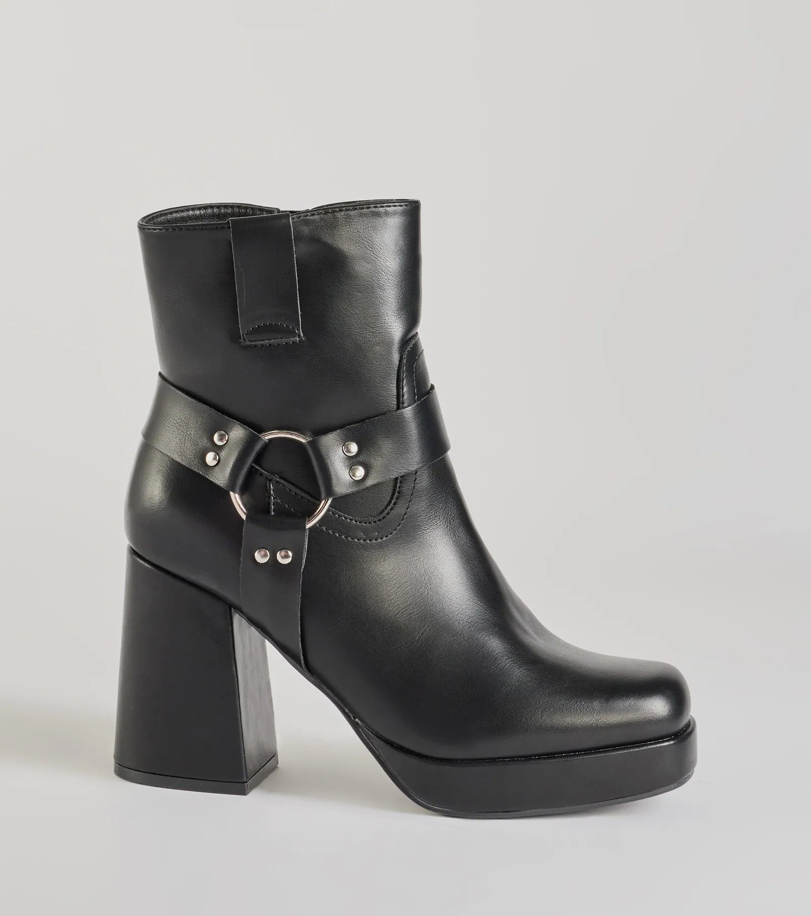 Premium Edge Moto Faux Leather Booties - Ultimate Style Upgrade