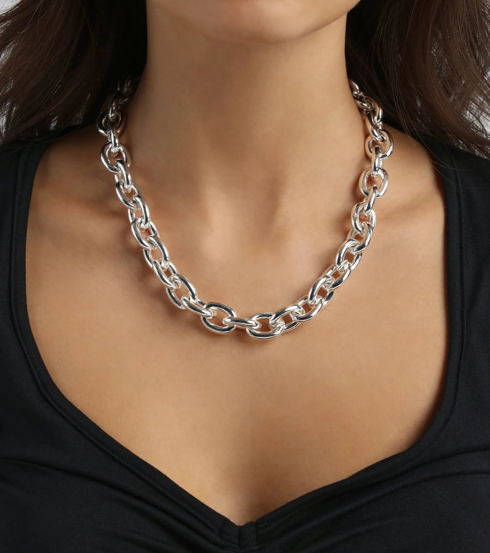 Ultimate Chic Statement Chunky Chain Necklace