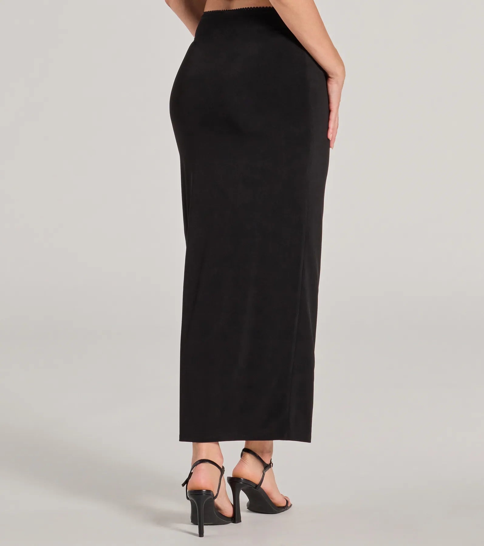 Ultimate Elegance High Rise Slit Maxi Skirt