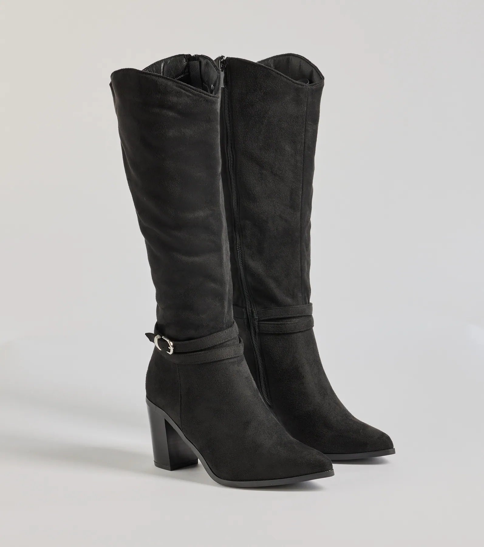 Ultimate Fab Slay Buckle Strap Boots - Premium Under-The-Knee Style