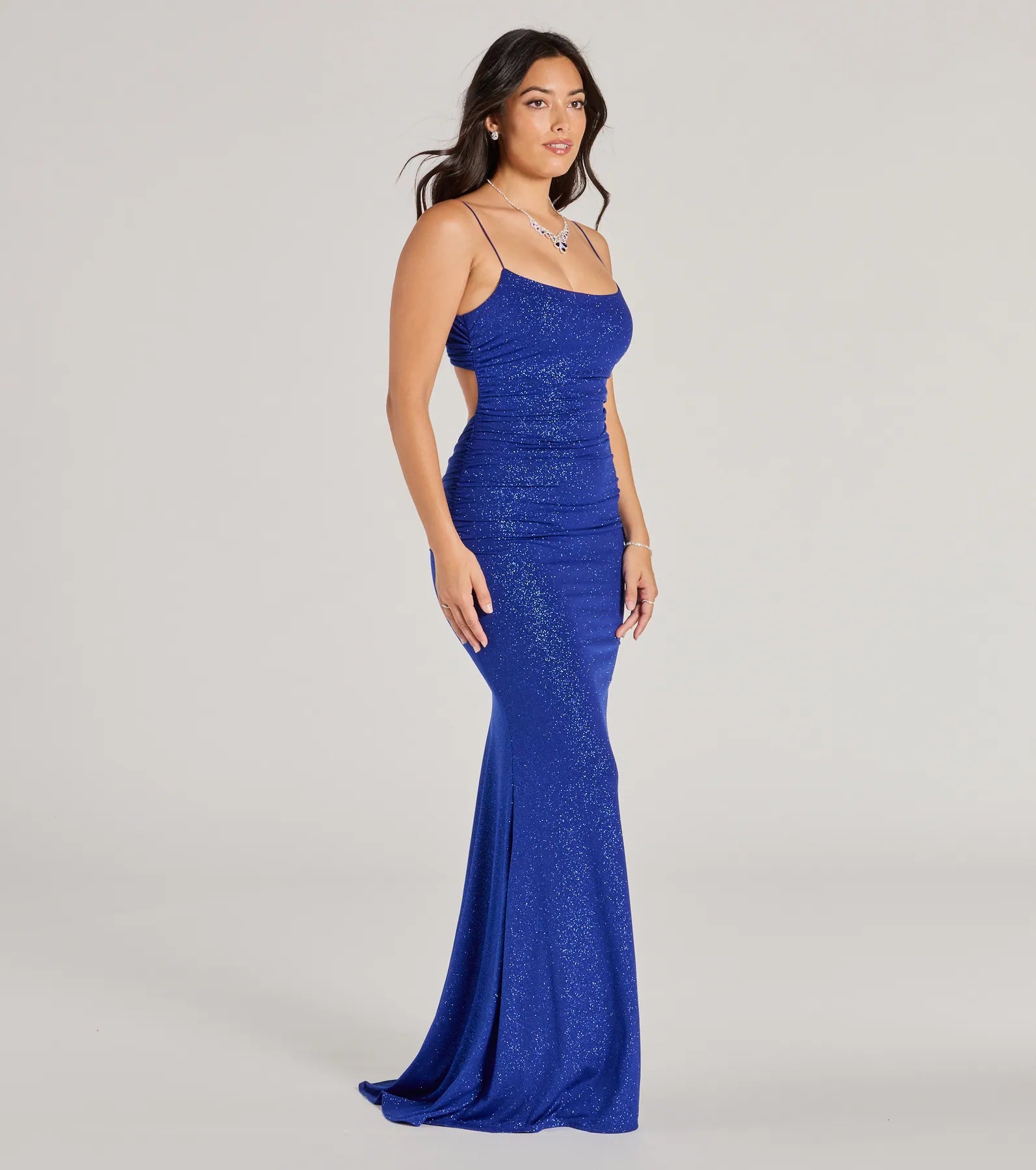 Premium Rowan Glitter Mermaid Gown - Ultimate Formal Elegance