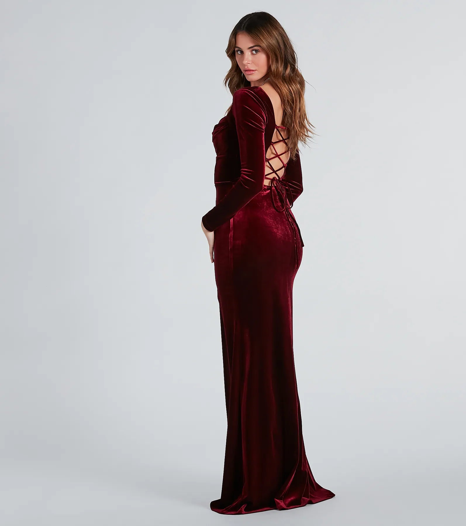 Premium Velvet Mermaid Evening Gown - Timeless Elegance