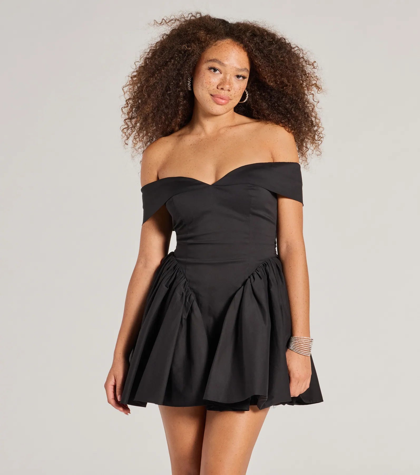 Ultimate Luxe Moment Drop Waist Skater Dress - Premium Elegance