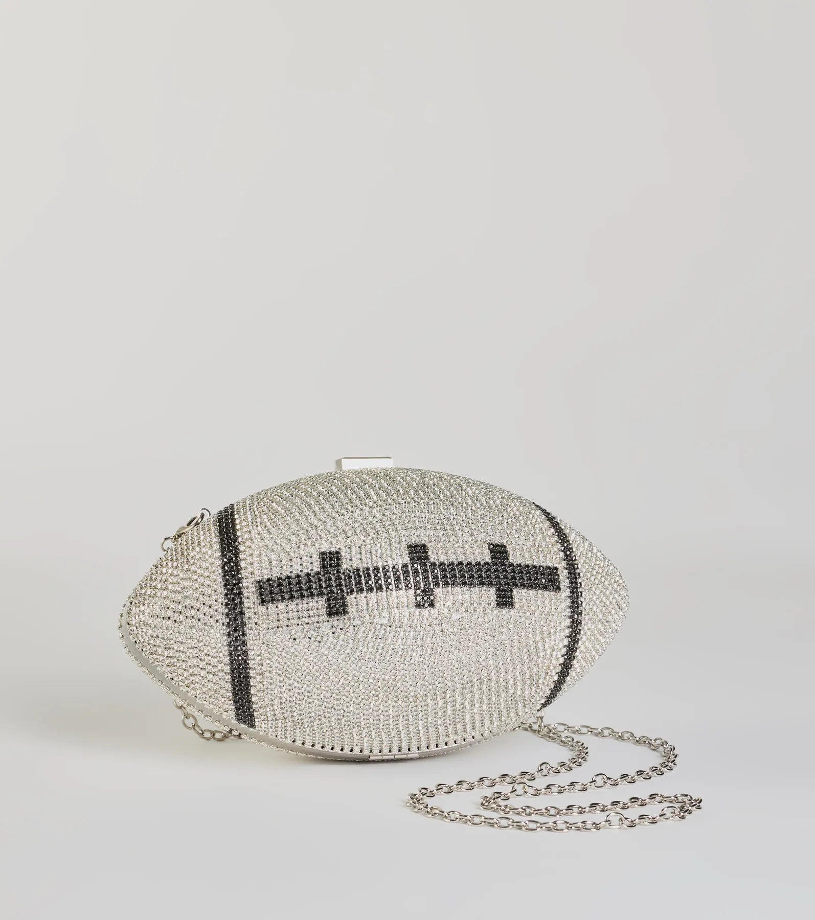 Ultimate Glam Football Rhinestone Clutch