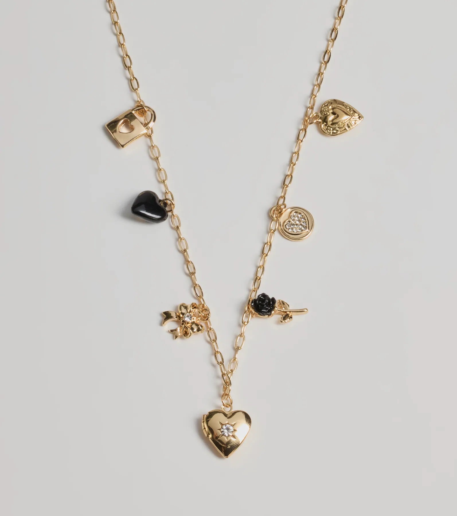 Premium Heart & Lock Charm Necklace - Ultimate Style Statement