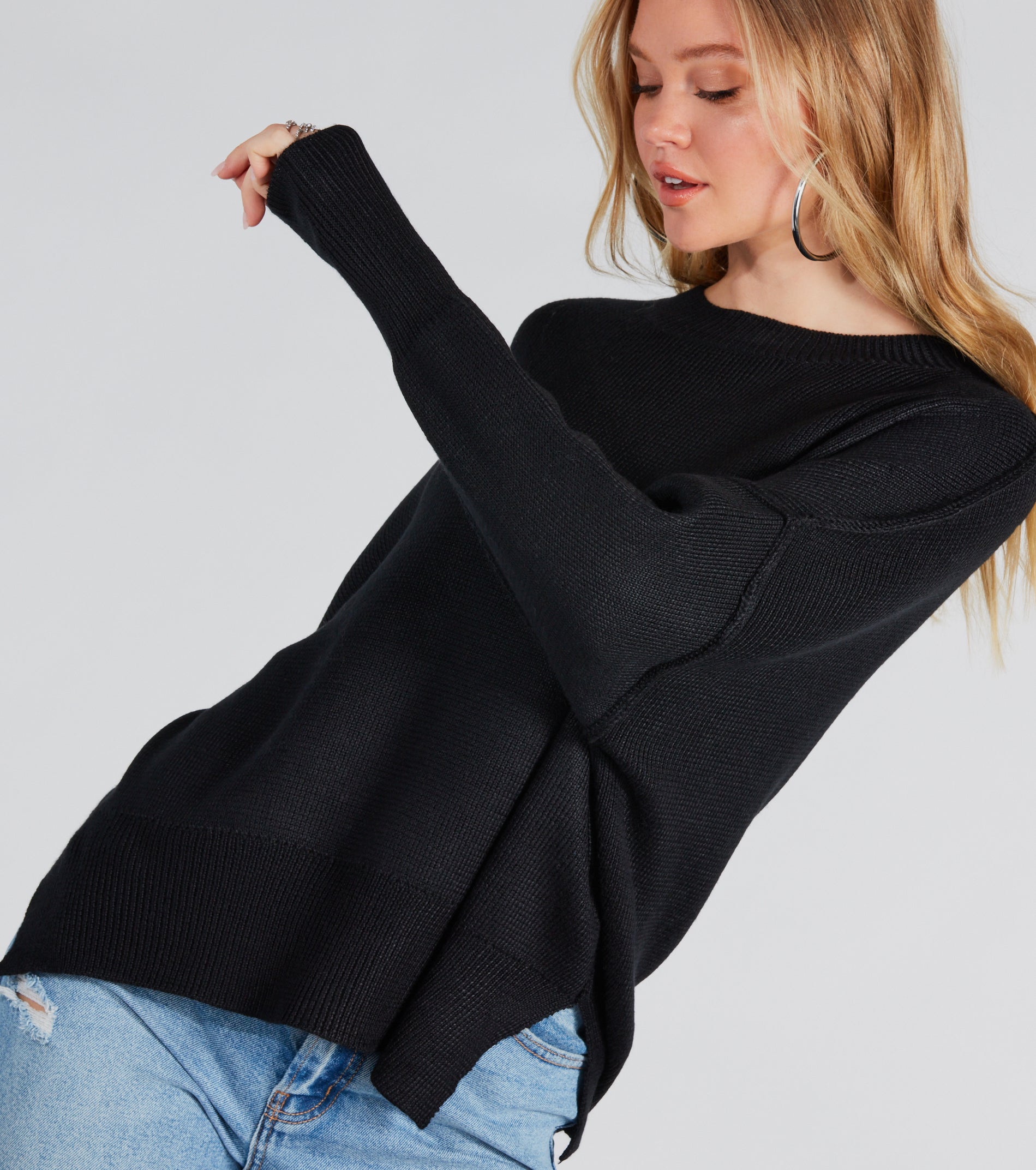 Ultimate Comfort Oversized Pullover Sweater - Good Vibes Collection