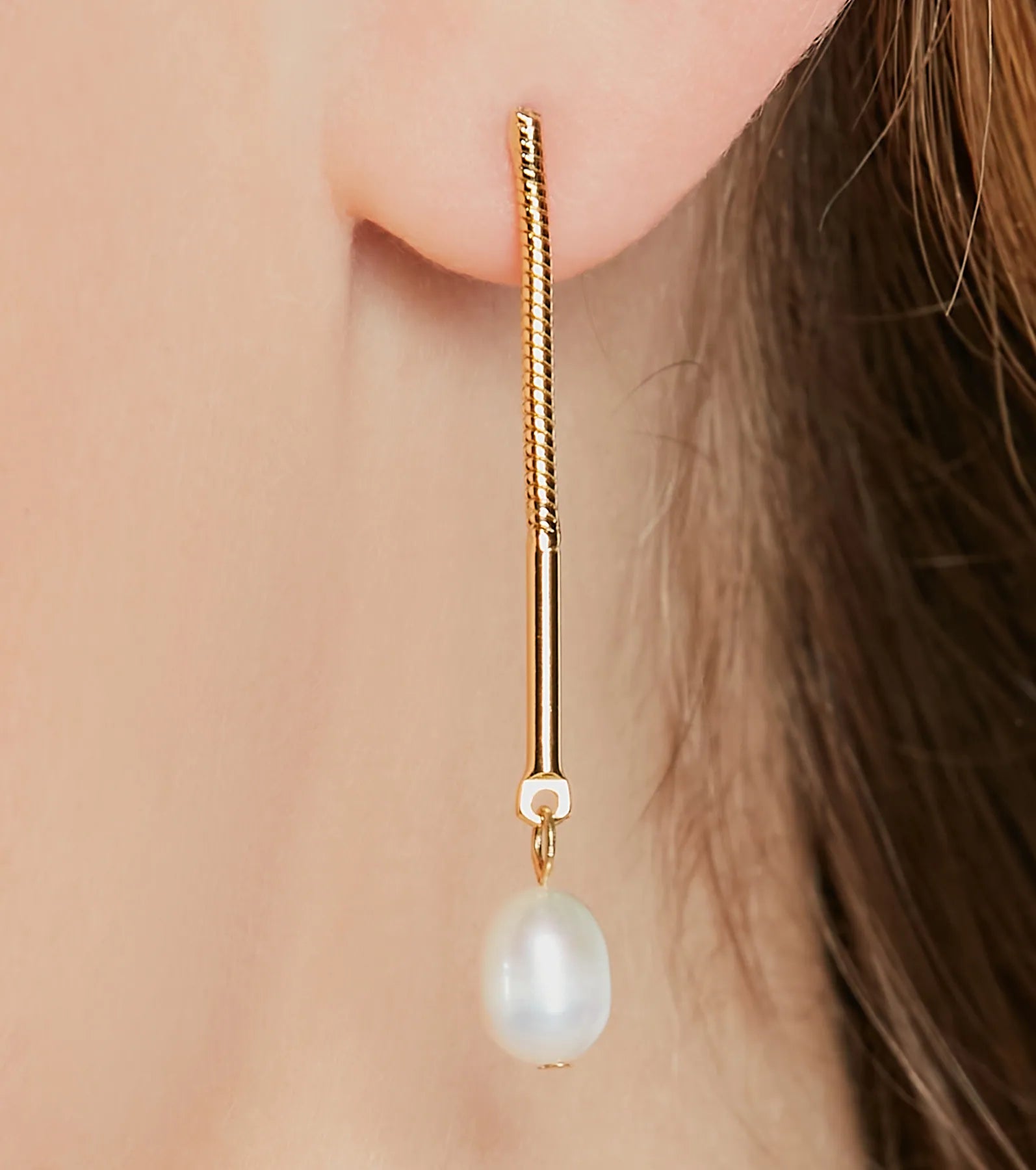 Premium 14K Gold Plated Freshwater Pearl Drop Earrings – Elevate Your Style