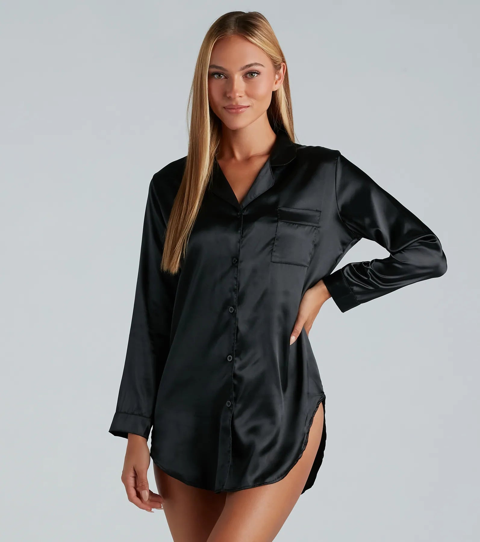 Ultimate Luxe Satin Sleep Shirt - Premium Comfort