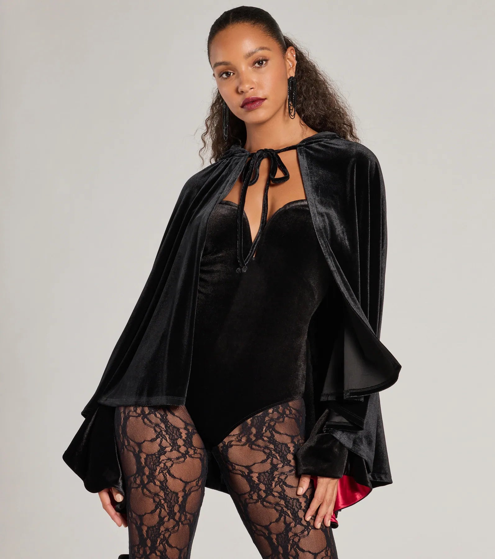 Ultimate Velvet Hooded Cape - Spooky & Sultry Style