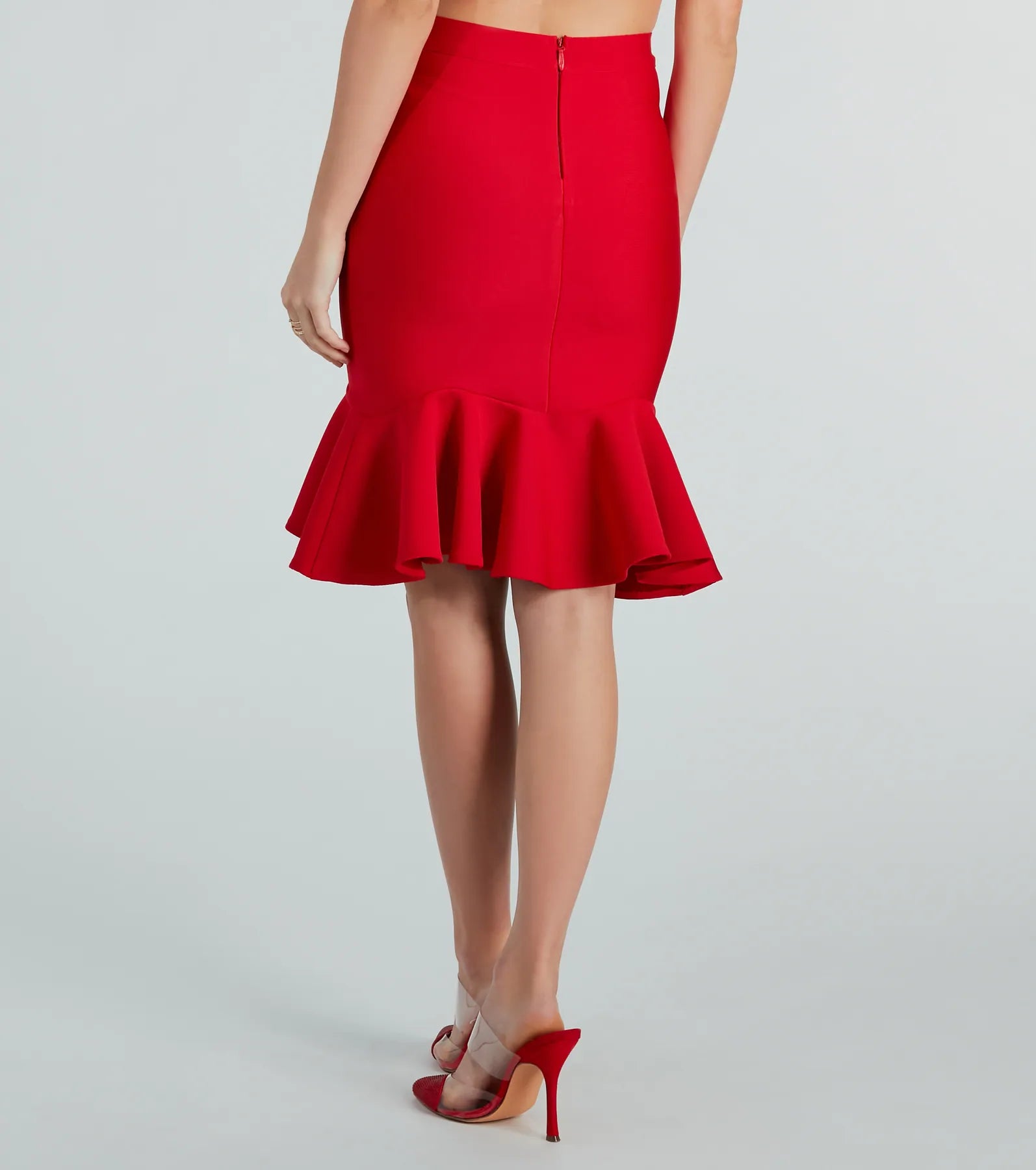 Ultimate Sealed With A Kiss Bandage Midi Skirt - Premium Fit & Style
