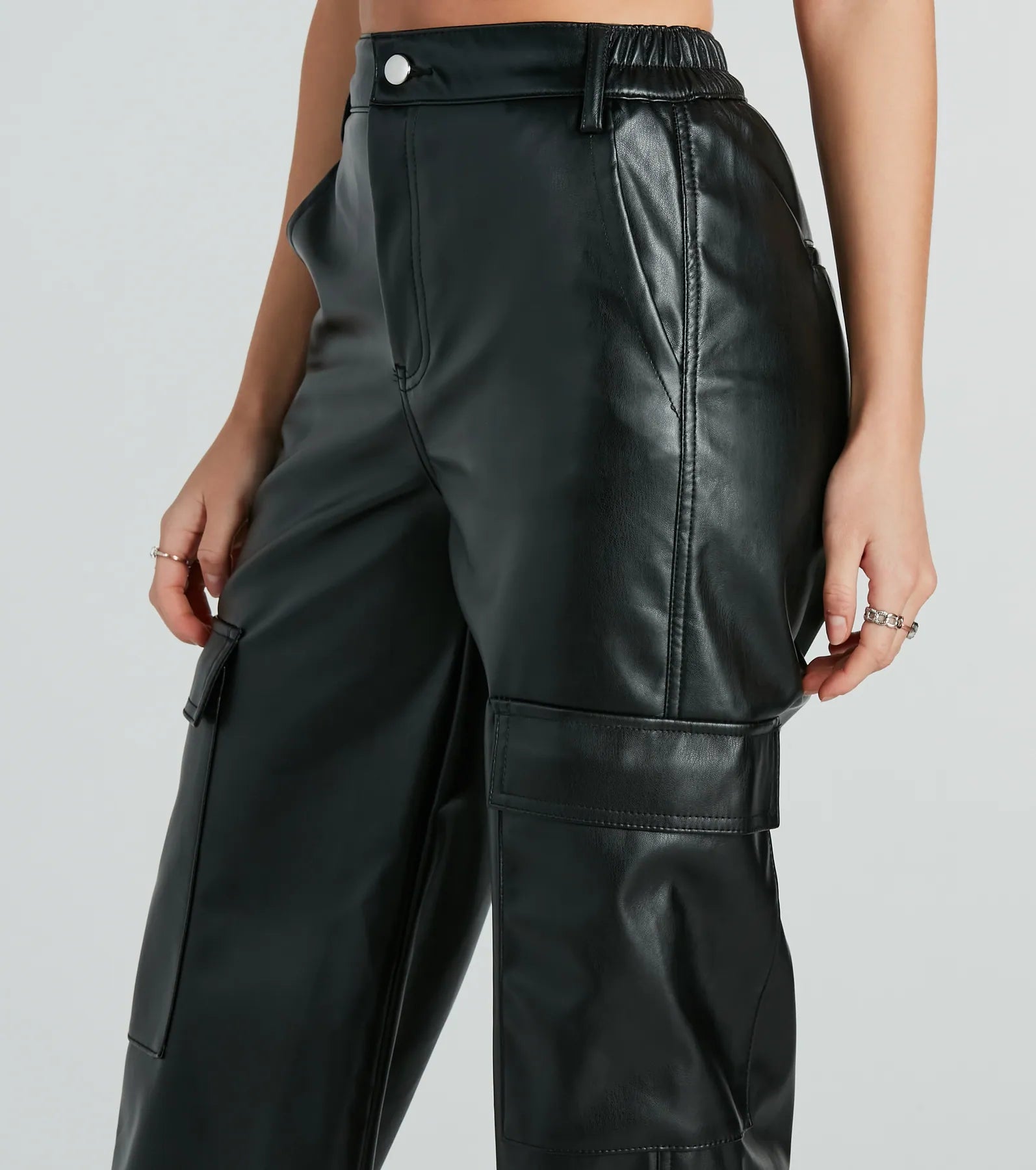 Premium Faux Leather Wide-Leg Pants - Ultimate Style Upgrade