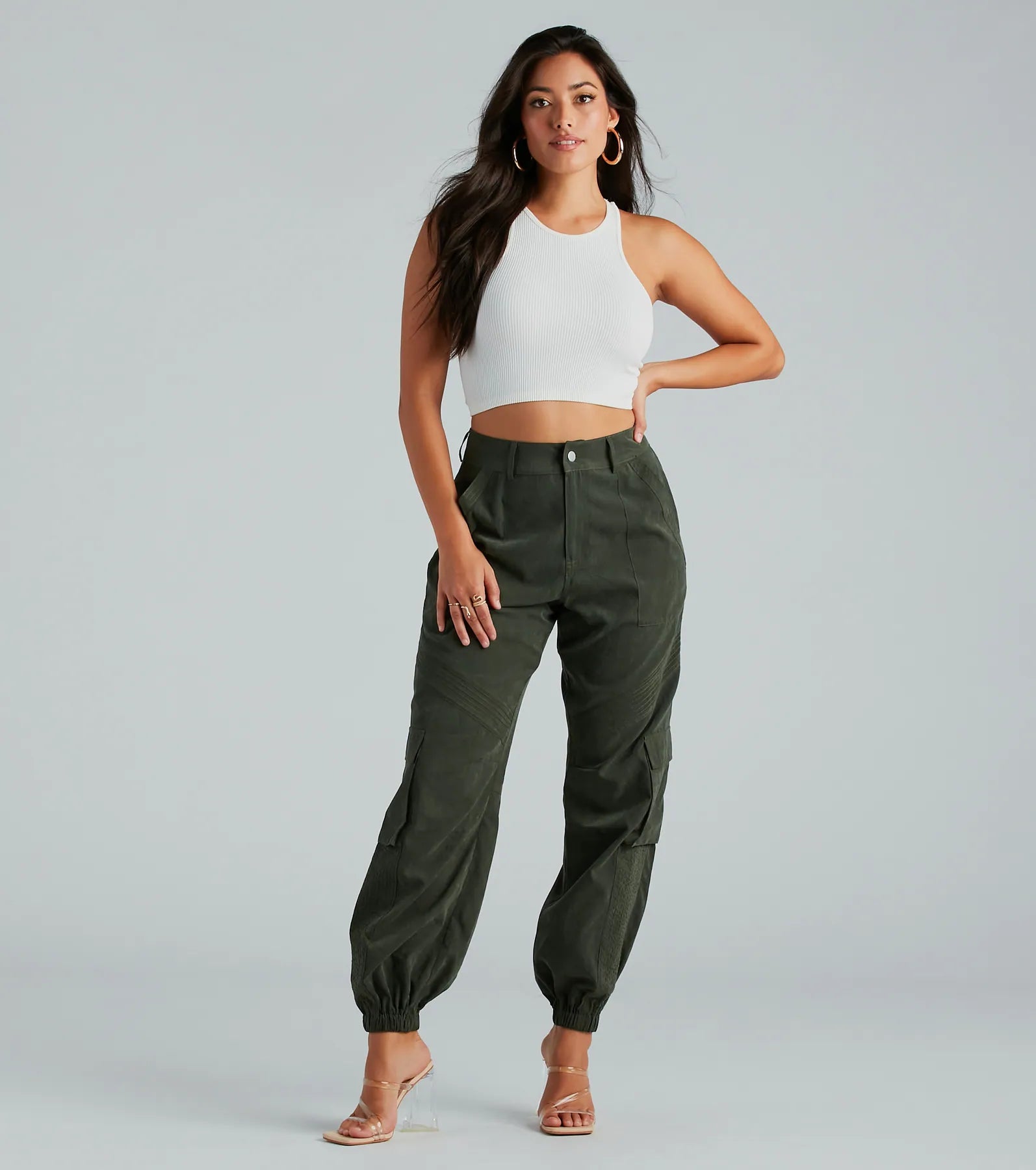 Ultimate Comfort High-Rise Cargo Joggers