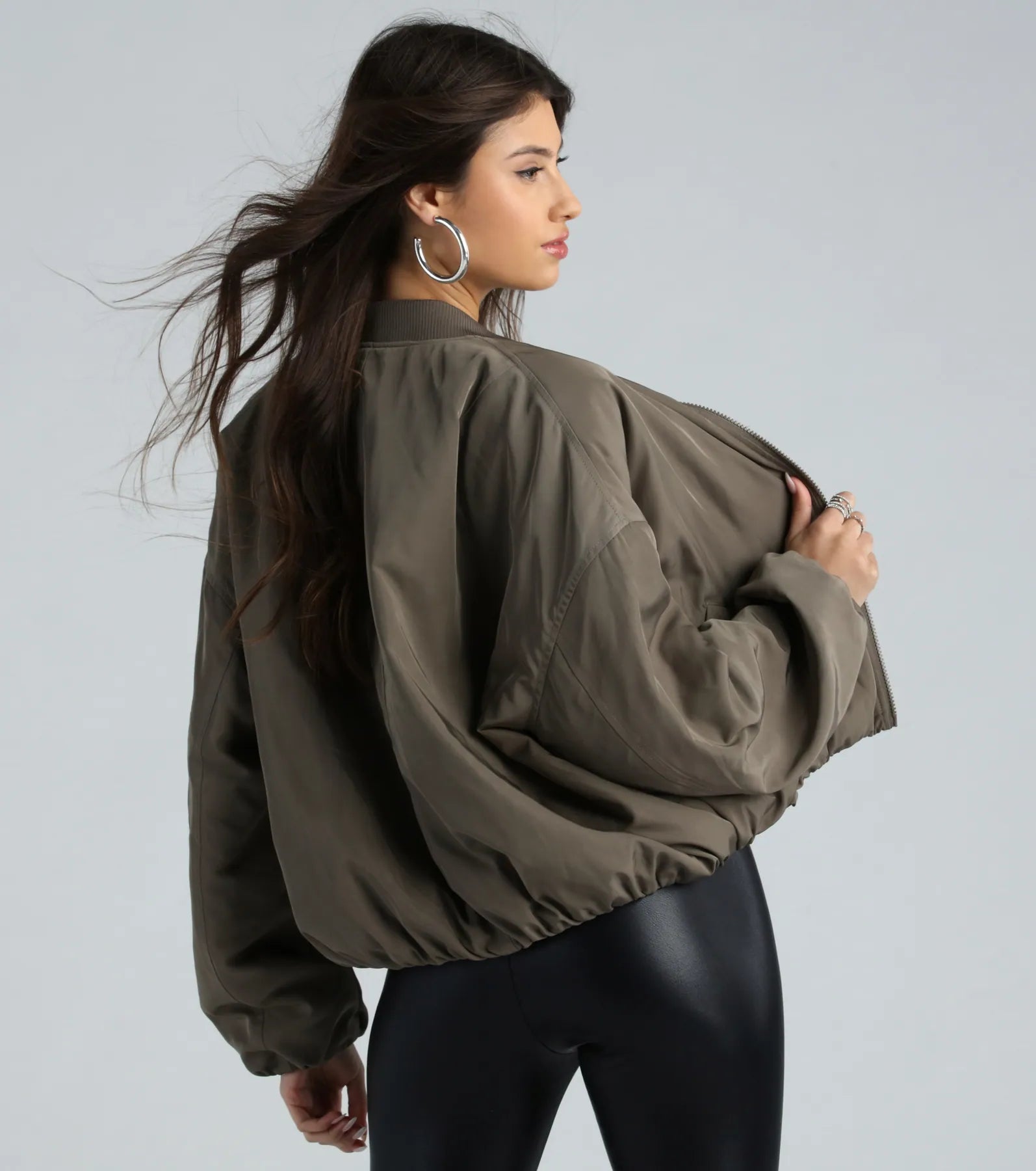 Ultimate Cool Vibes Oversized Bomber Jacket