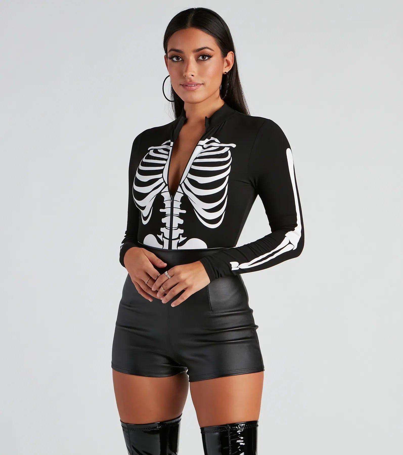 Ultimate Sultry Skeleton Halloween Bodysuit