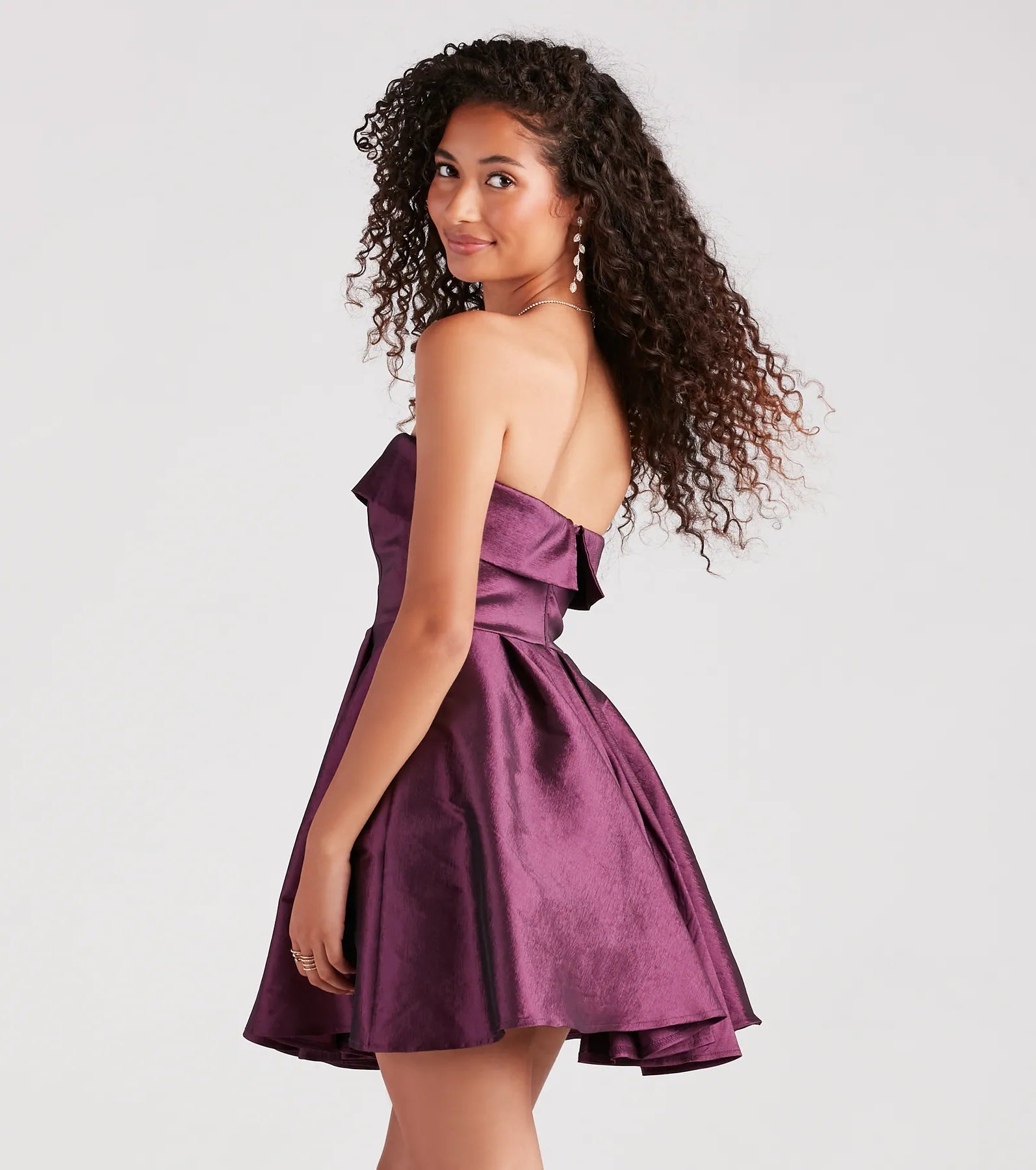 Ultimate Francie Taffeta Strapless Party Dress