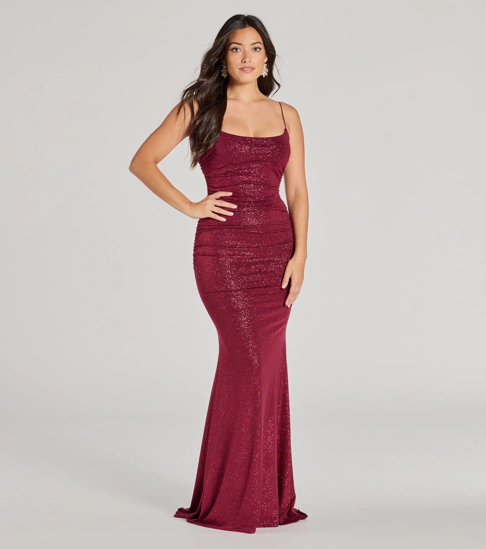 Premium Rowan Glitter Mermaid Gown - Ultimate Formal Elegance