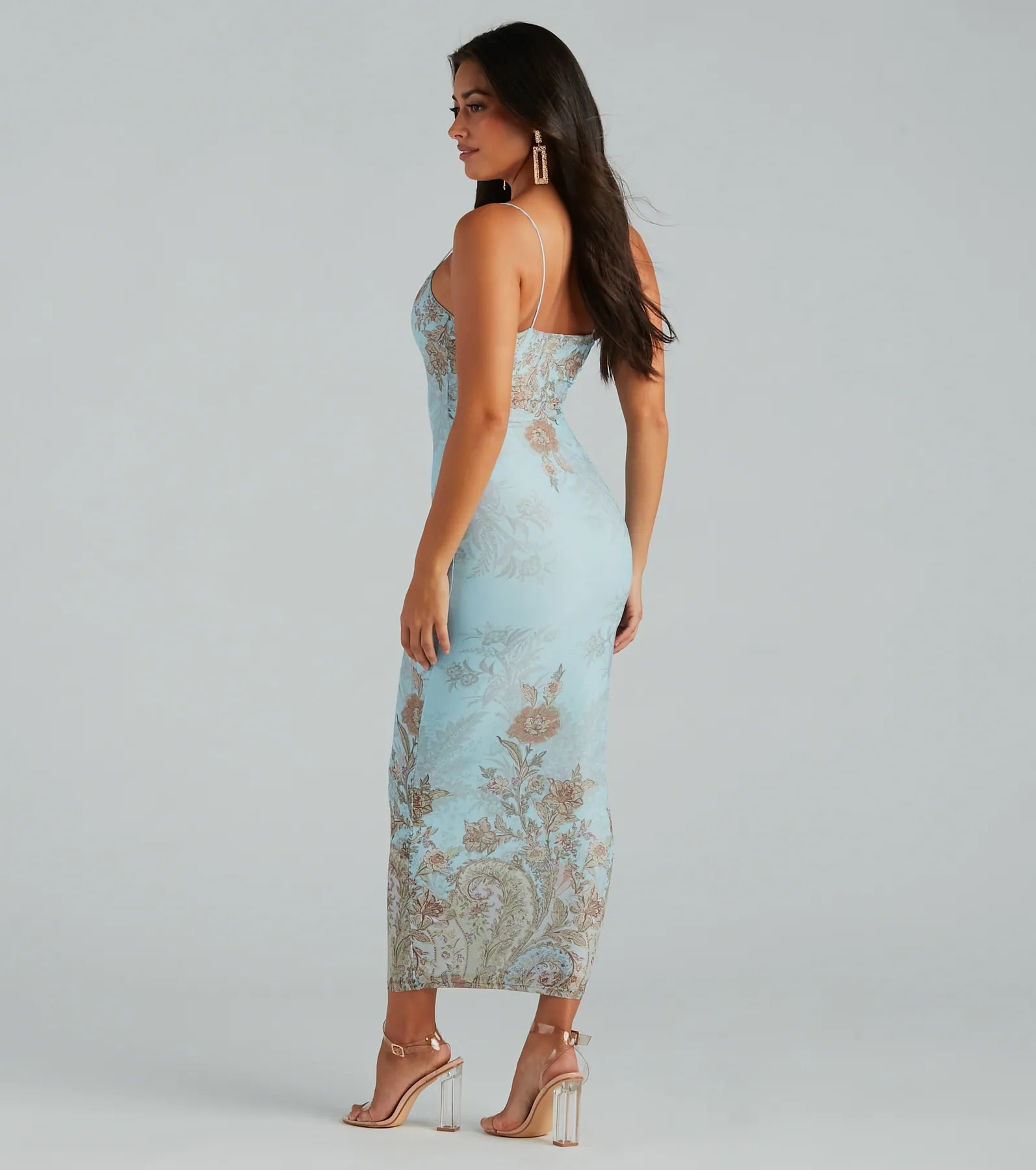 Premium Floral Mesh Maxi Dress - Ultimate Saint Tropez Style