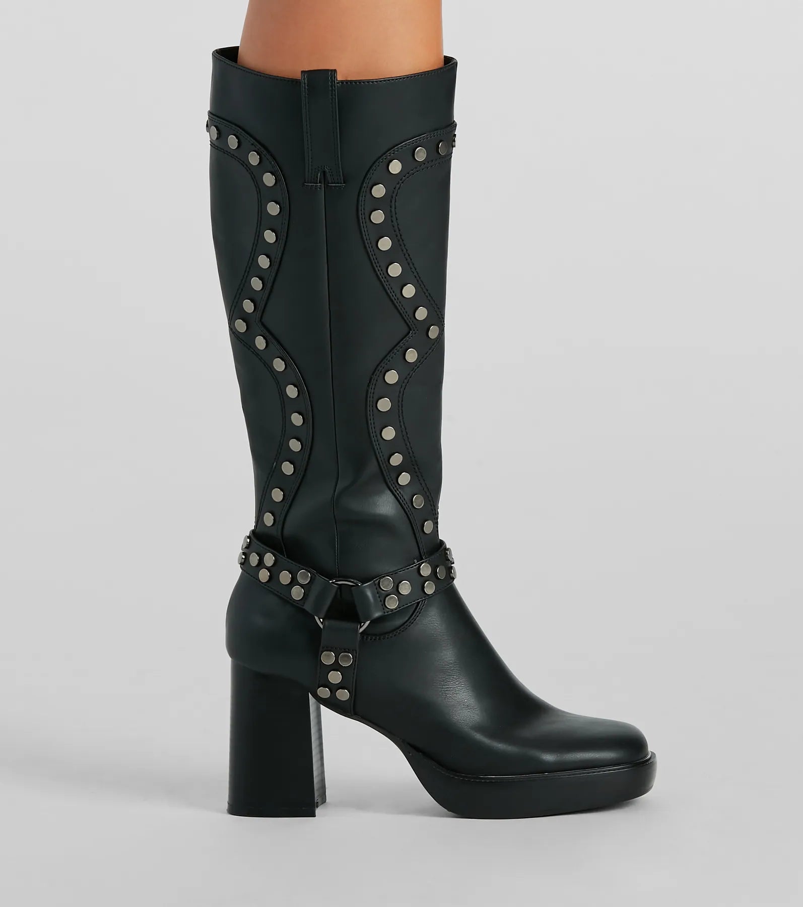 Ultimate Edge Faux Leather Under-The-Knee Boots