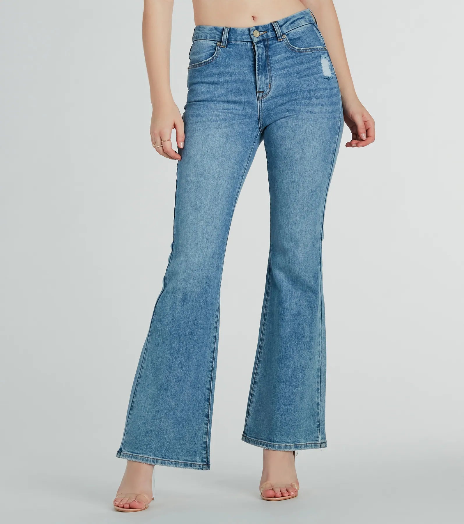 Premium High Waist Flare Jeans by Windsor Denim - Ultimate Weekend Style