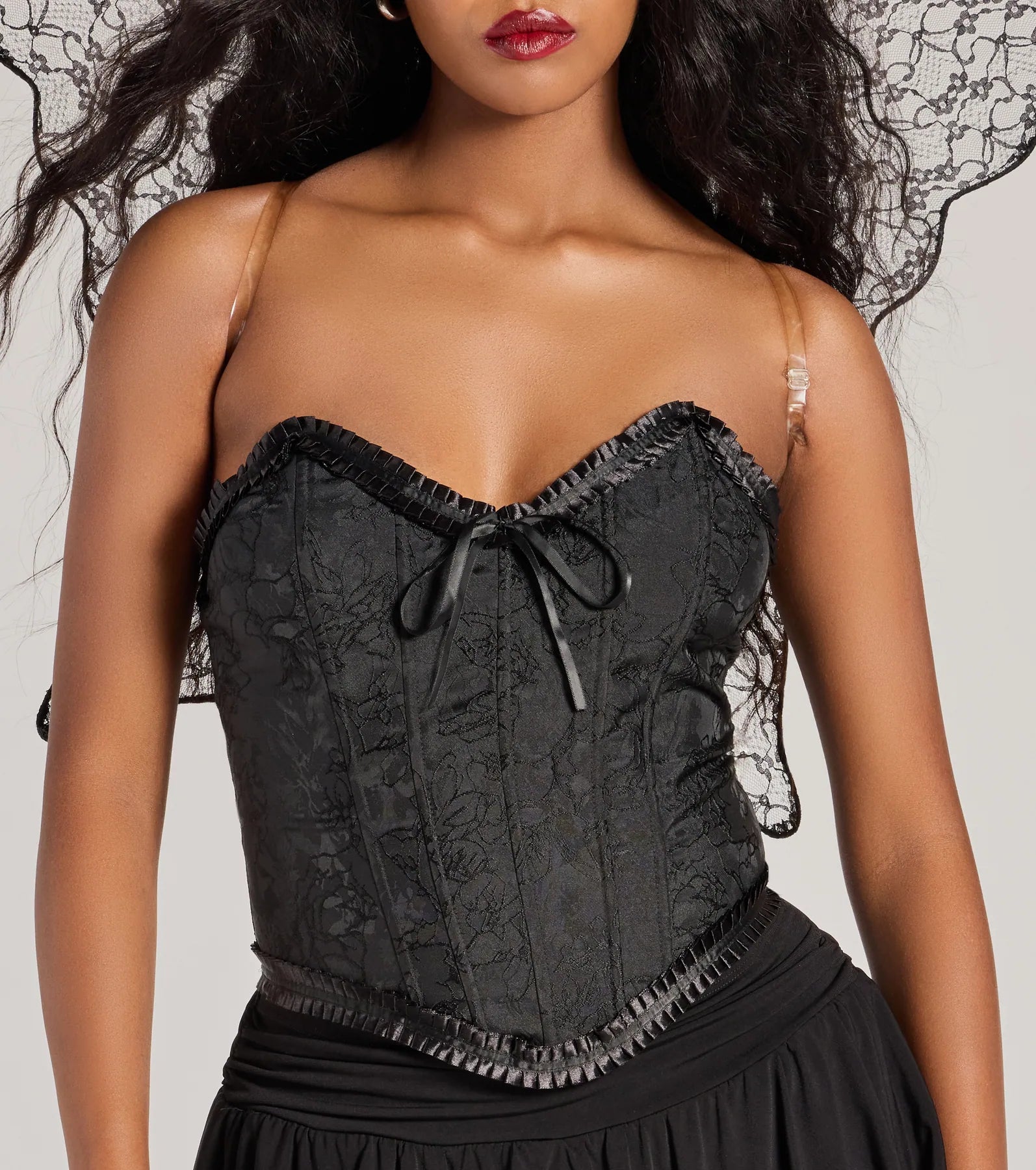 Premium Fallen Fairy Lace-Up Corset Top - Ultimate Halloween Costume