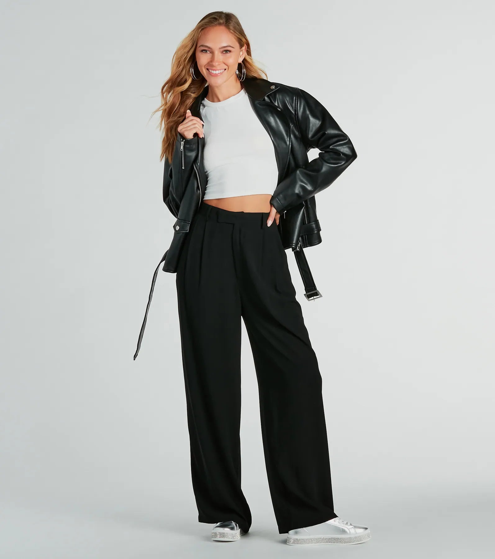 Premium Like Clockwork High-Rise Wide-Leg Trousers - Upgrade Your Style