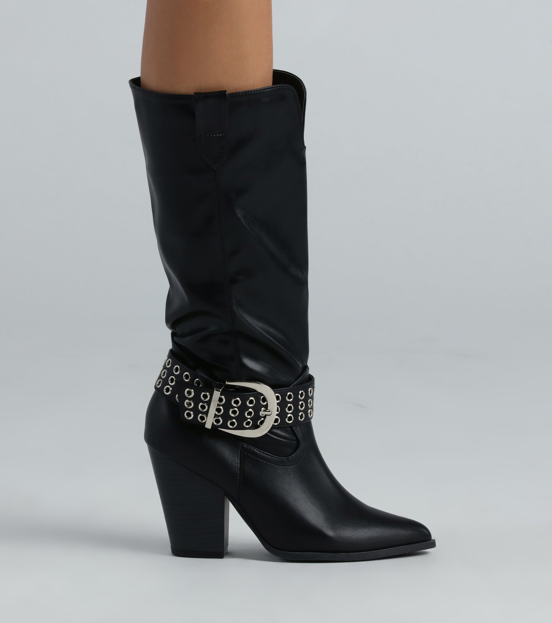 Premium Western Buckle Boots - Ultimate Style Statement