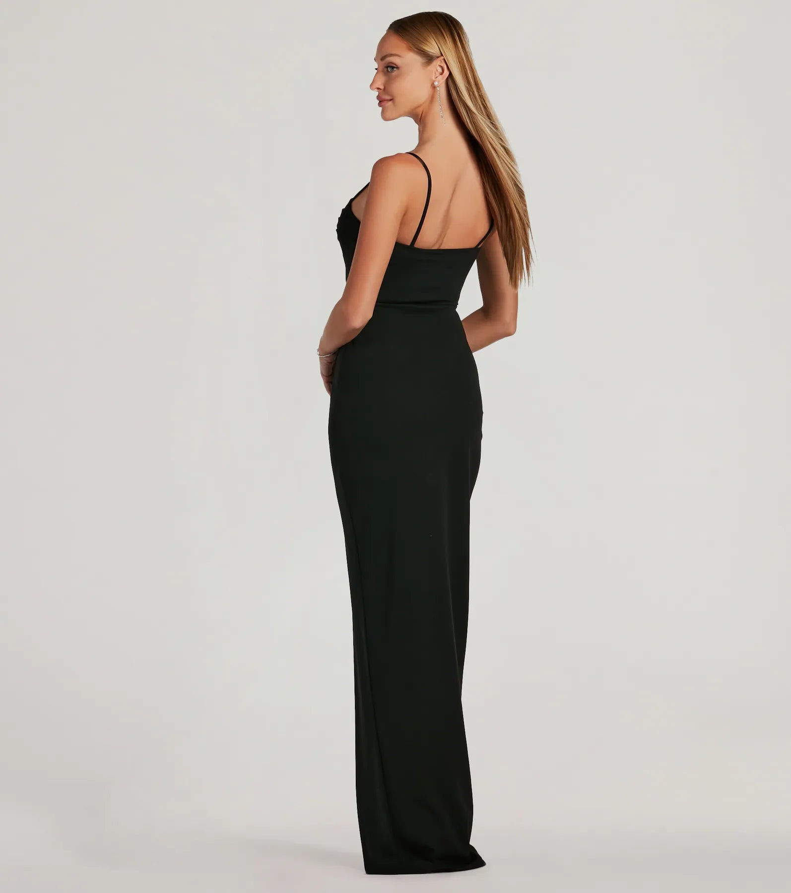 Fran Premium Crepe Sweetheart Column Dress - Ultimate Elegance