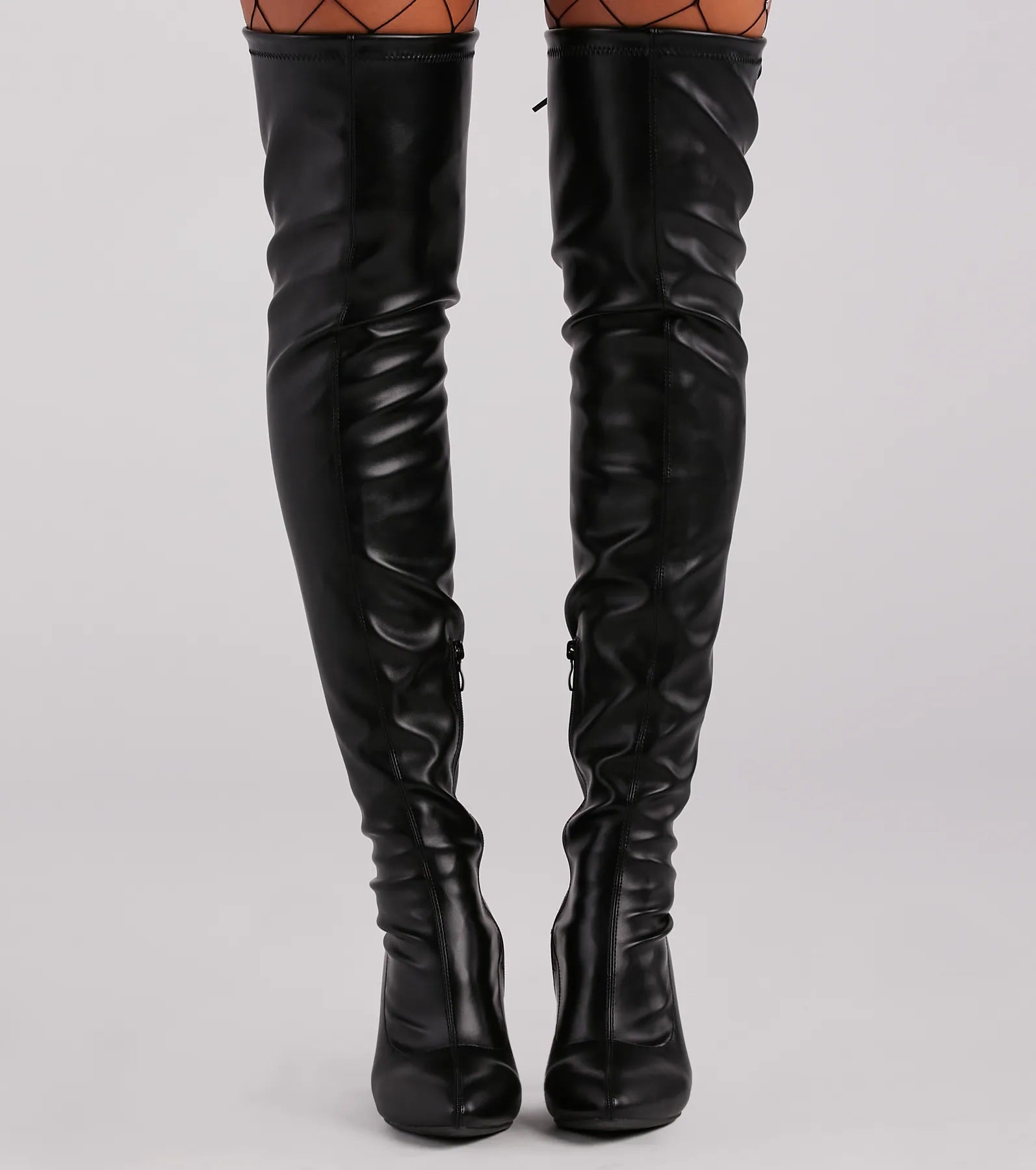 Ultimate Chic Faux Leather Thigh-High Boots